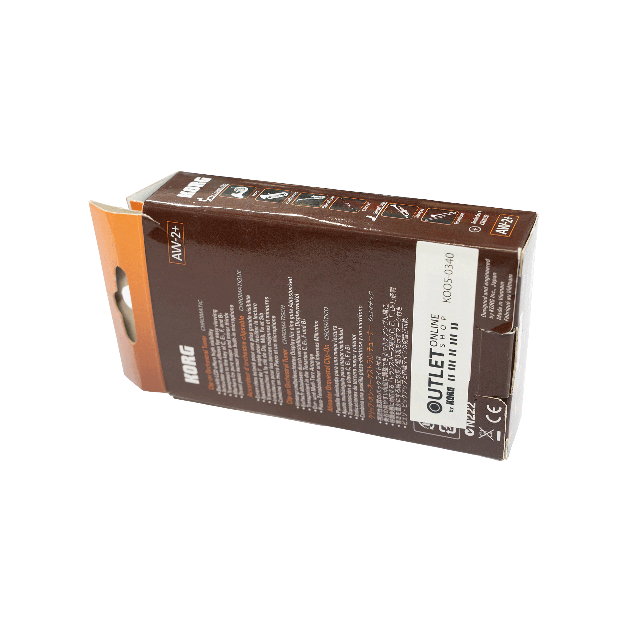 KORG 管楽器定番のクリップチューナー【AW-2+】