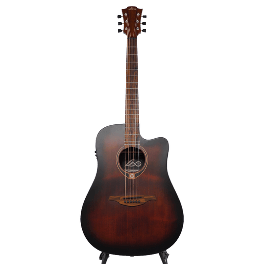 LAG Guitars エレアコギター 【Tramontane 70 T70DCE Black & Brown】