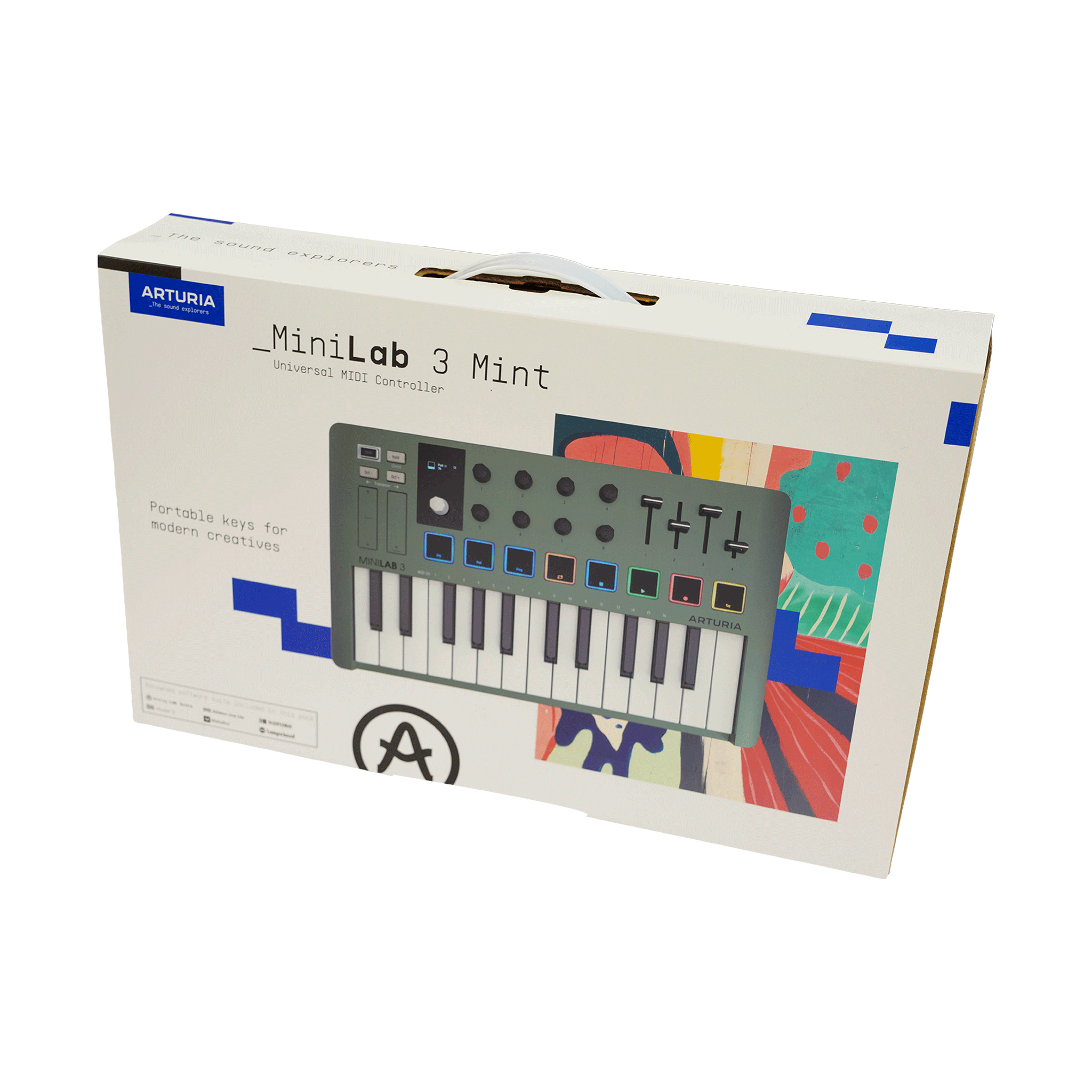 Arturia　コンパクトなオールインワンMIDIコントローラー　【MINILAB 3 MINT】