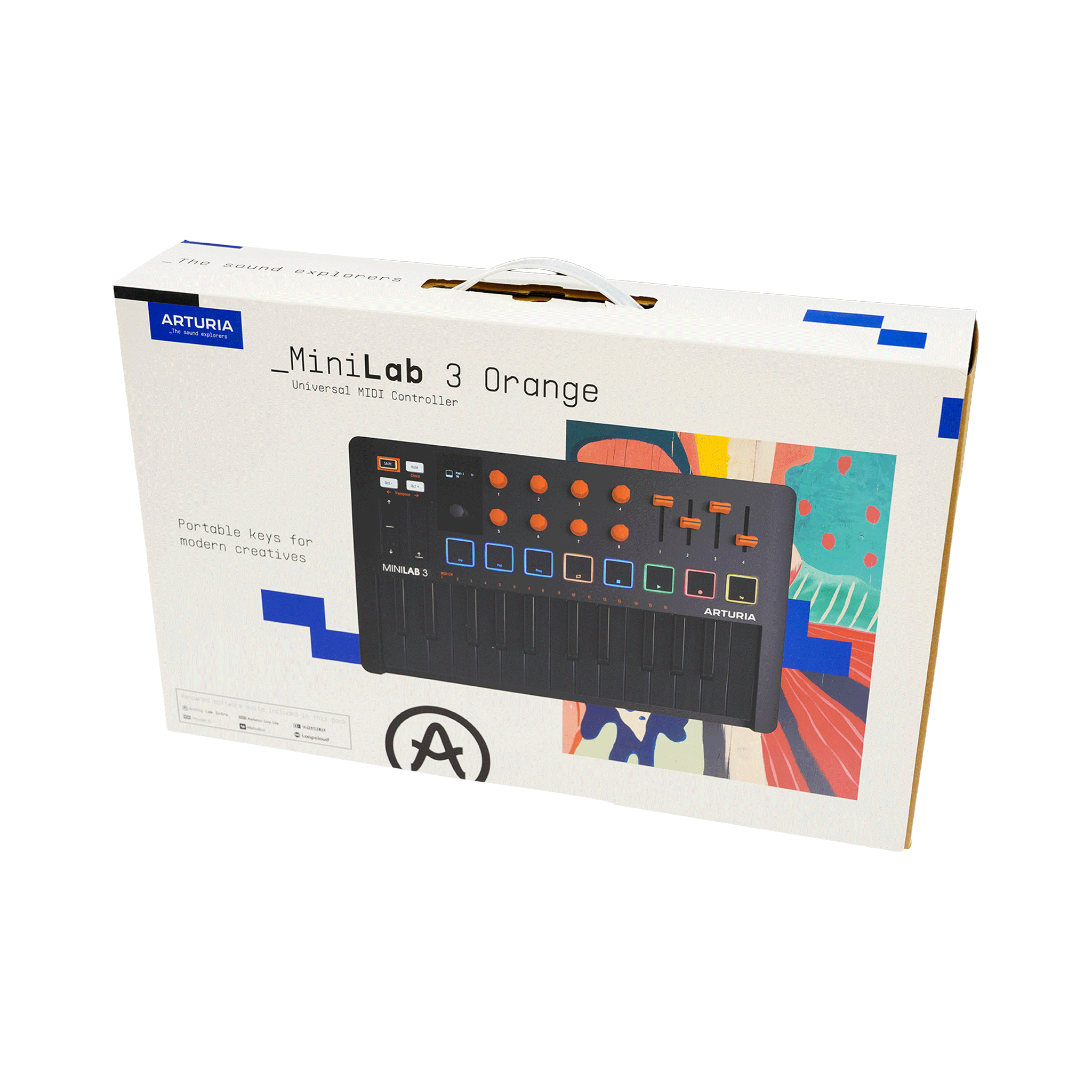 Arturia　コンパクトなオールインワンMIDIコントローラー　【MINILAB 3 ORANGE】 (コピー)
