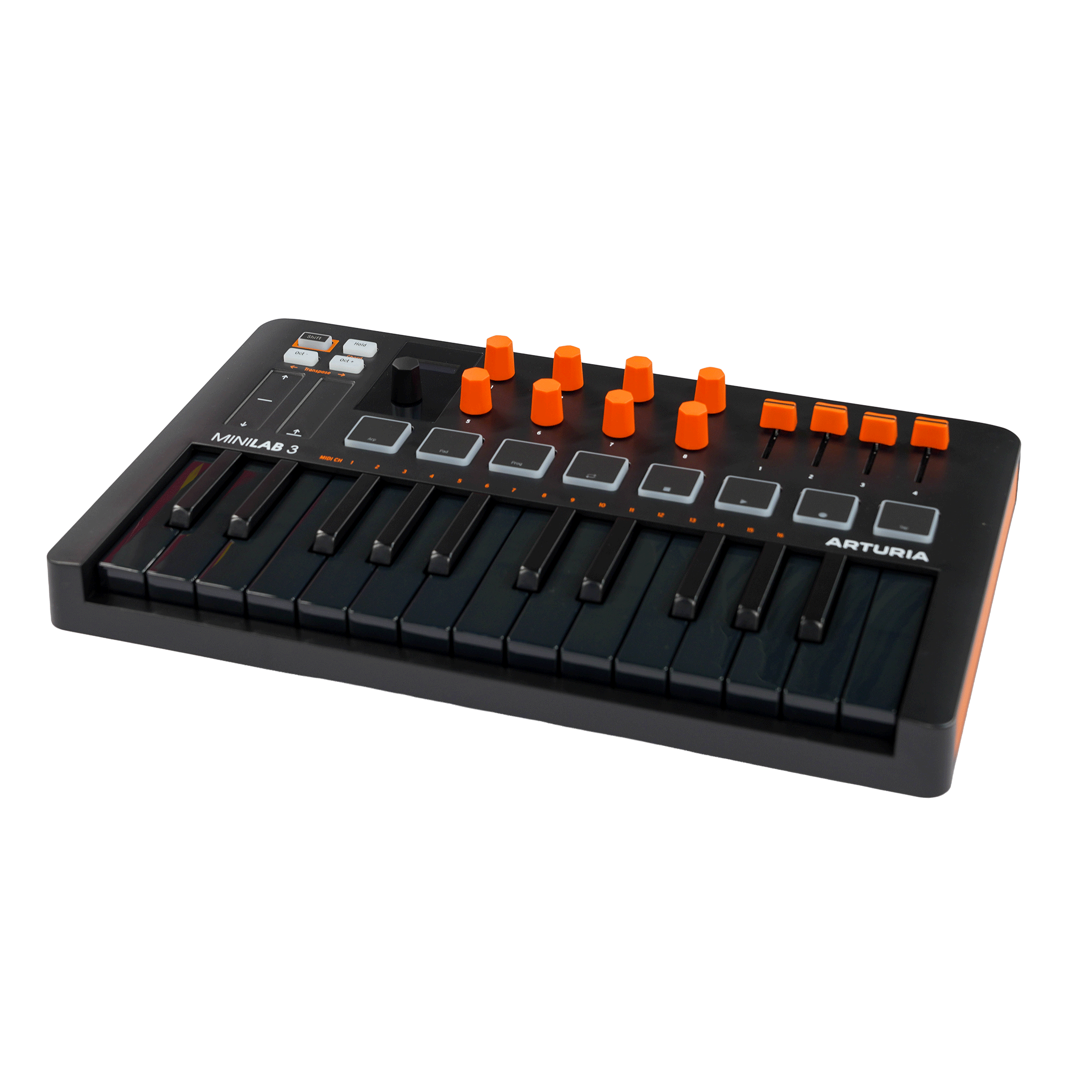 Arturia　コンパクトなオールインワンMIDIコントローラー　【MINILAB 3 ORANGE】