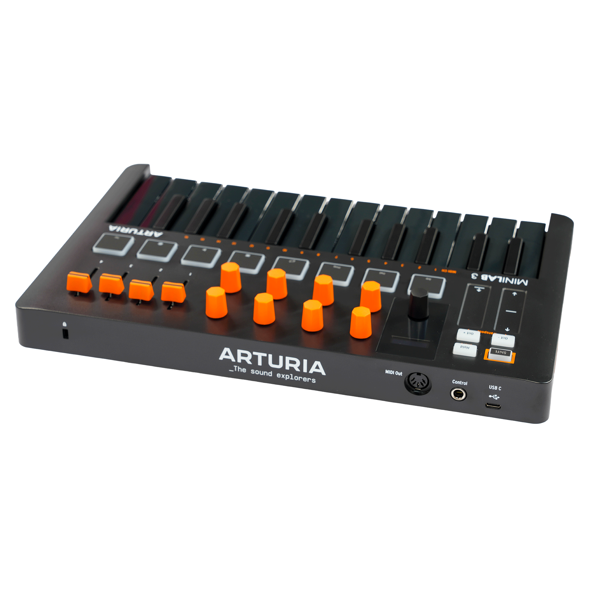 Arturia　コンパクトなオールインワンMIDIコントローラー　【MINILAB 3 ORANGE】