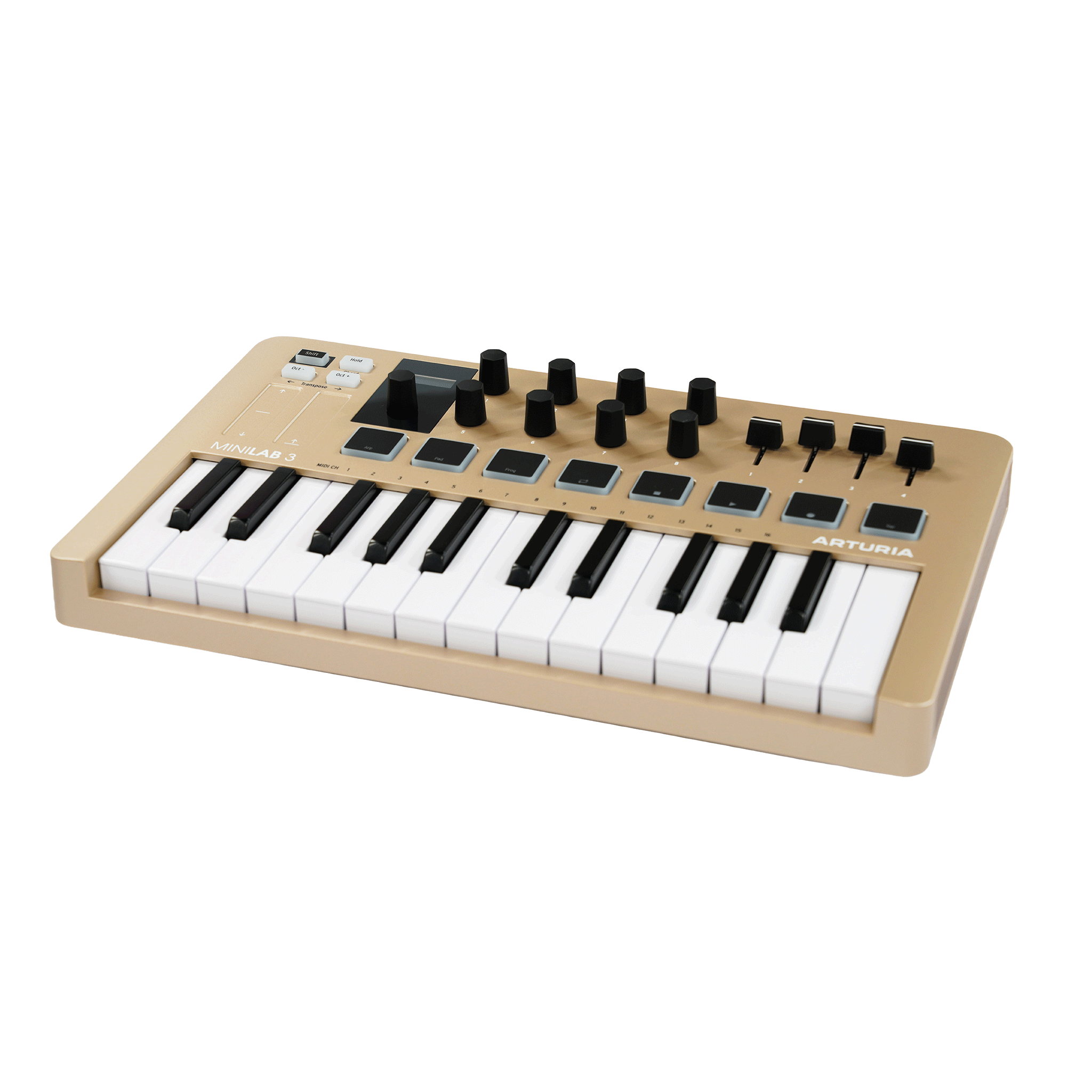 Arturia　コンパクトなオールインワンMIDIコントローラー　【MINILAB 3 CHAMPAGNE】
