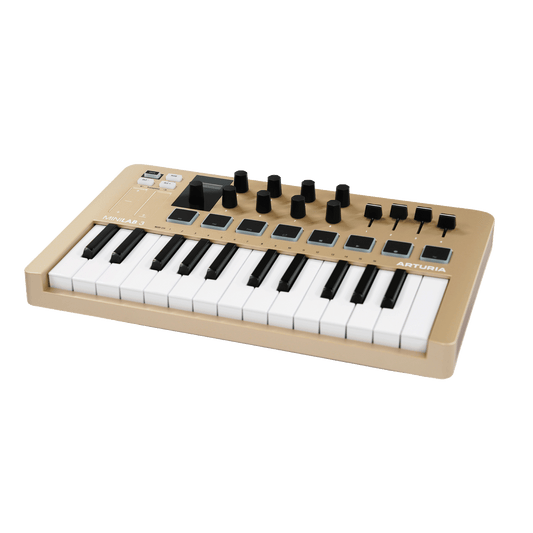 Arturia　コンパクトなオールインワンMIDIコントローラー　【MINILAB 3 CHAMPAGNE】