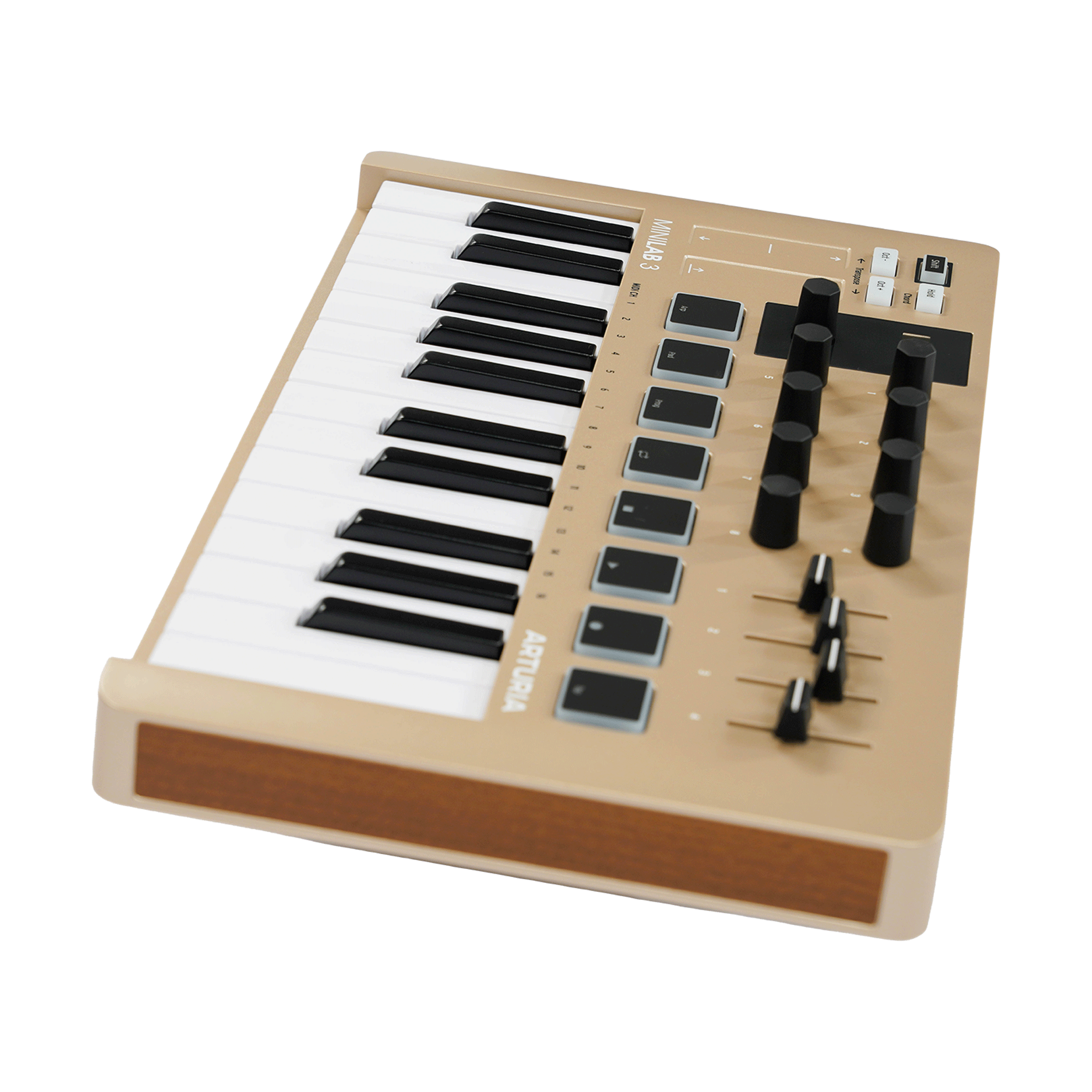 Arturia　コンパクトなオールインワンMIDIコントローラー　【MINILAB 3 CHAMPAGNE】