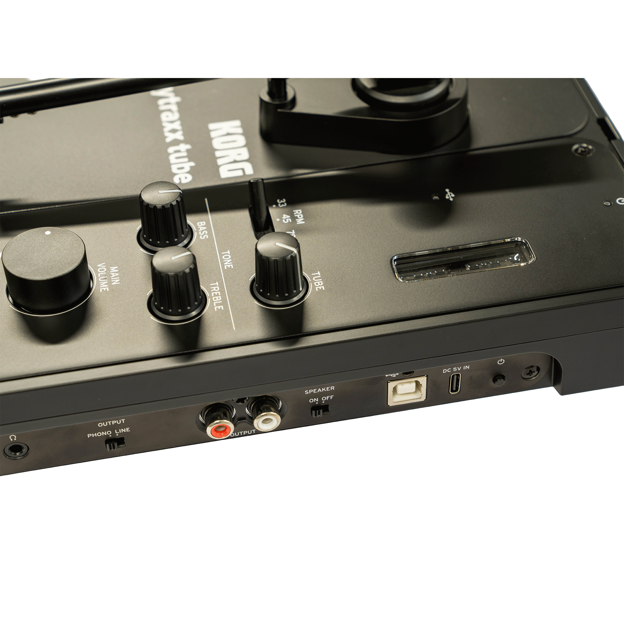 KORG 次世代真空管「Nutube」を搭載したレコード・プレーヤー【HNDYTRX TUBE】