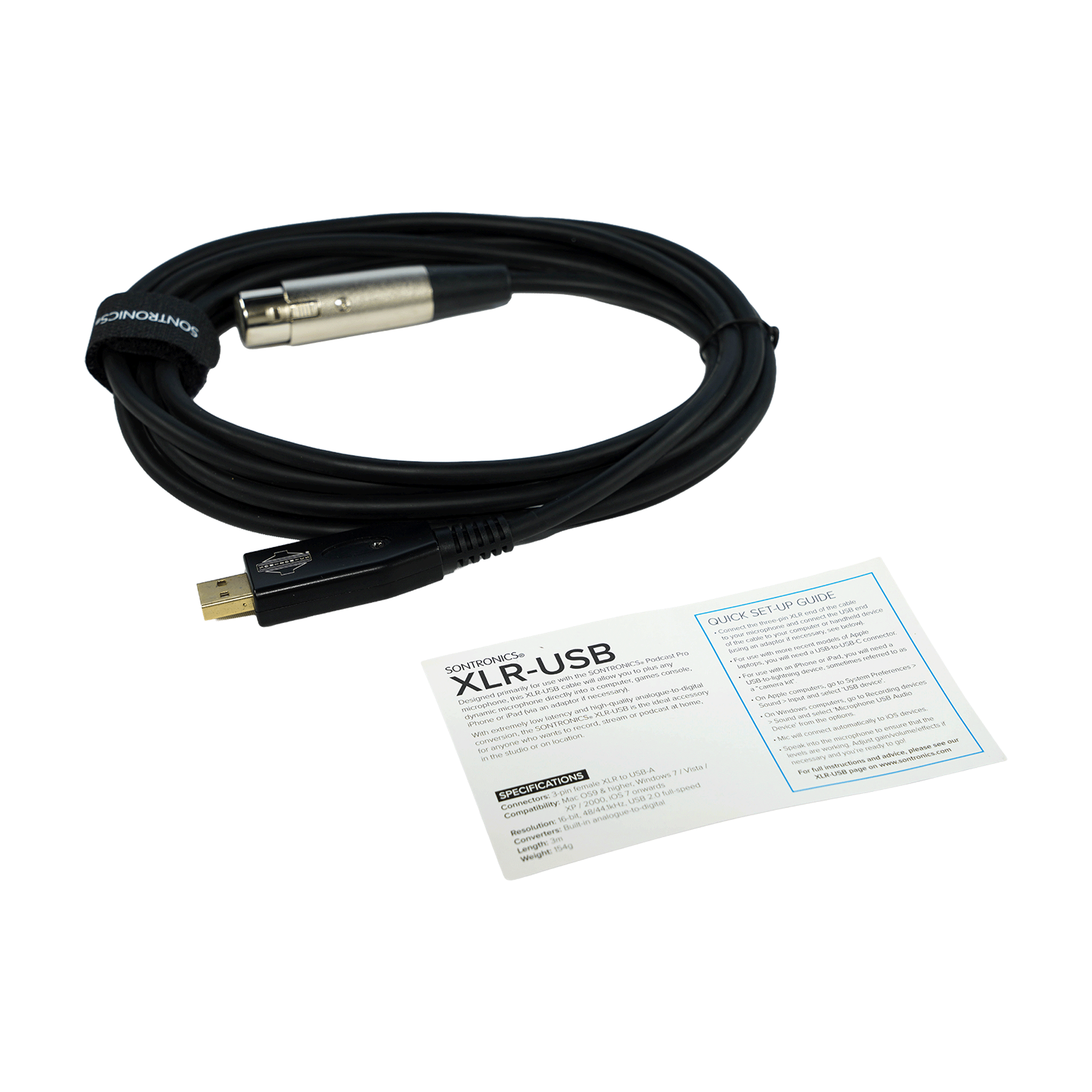 SONTRONICS　【XLR-USBケーブル】
