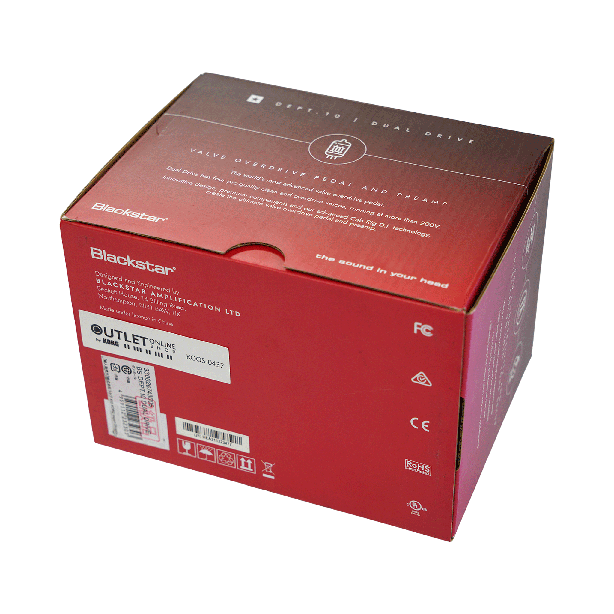 Blackstar 足元に、本物の真空管を【Dept.10 DUAL DRIVE】