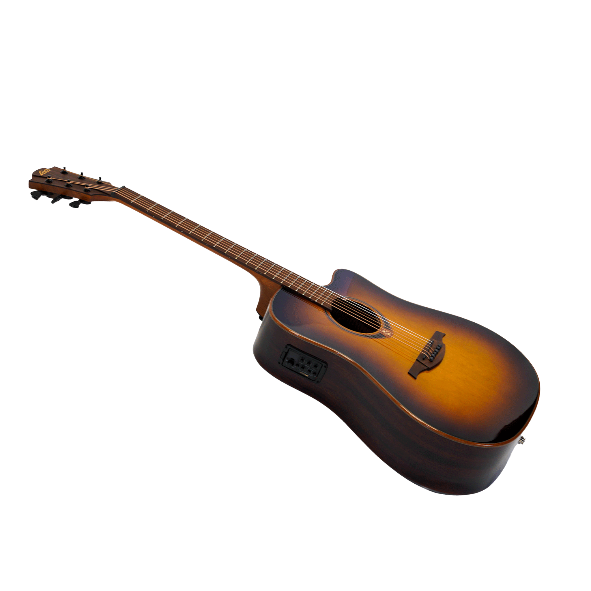 Lag Guitars  グロス仕上げのとても綺麗なエレアコ！ドレットノート・ボディシェイプ・モデル【LAG T118DCE-BRS】