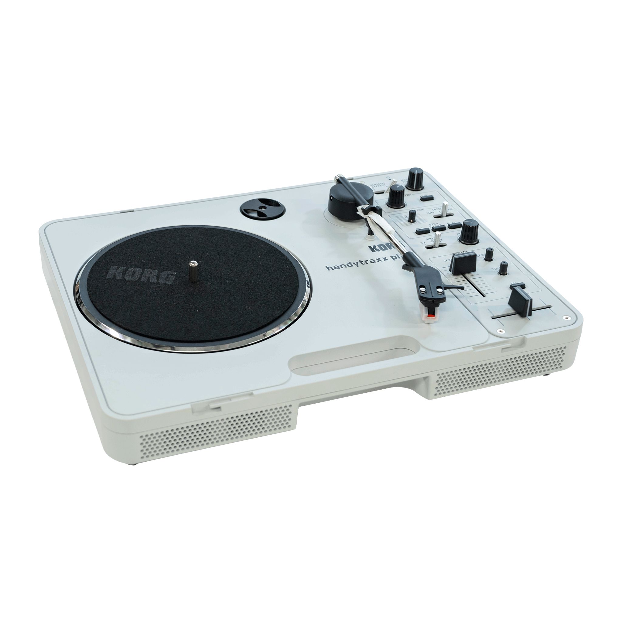 KORG 手軽に持ち出そう！ポータブル・レコードプレーヤー【handytraxx play】