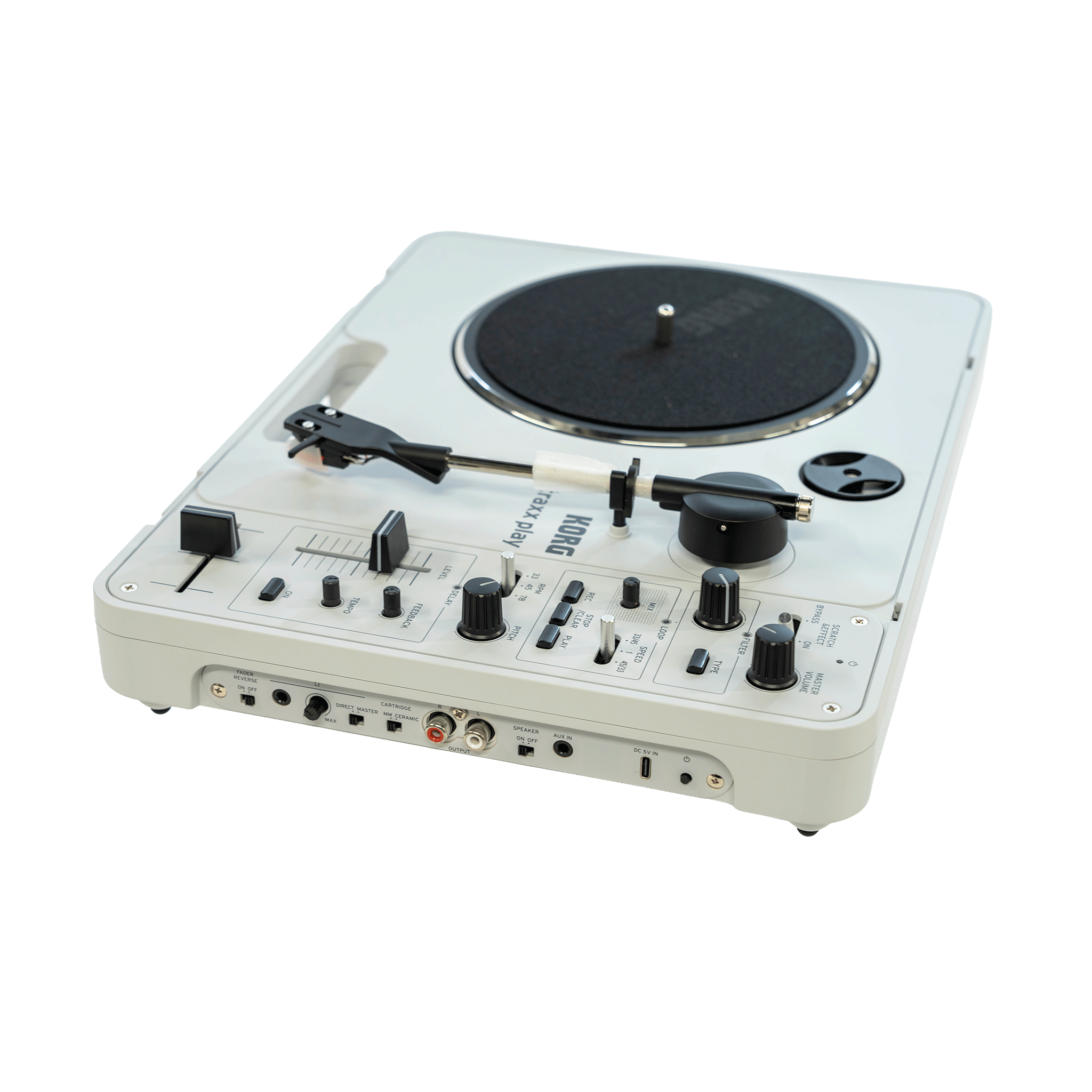 KORG 手軽に持ち出そう！ポータブル・レコードプレーヤー【handytraxx play】