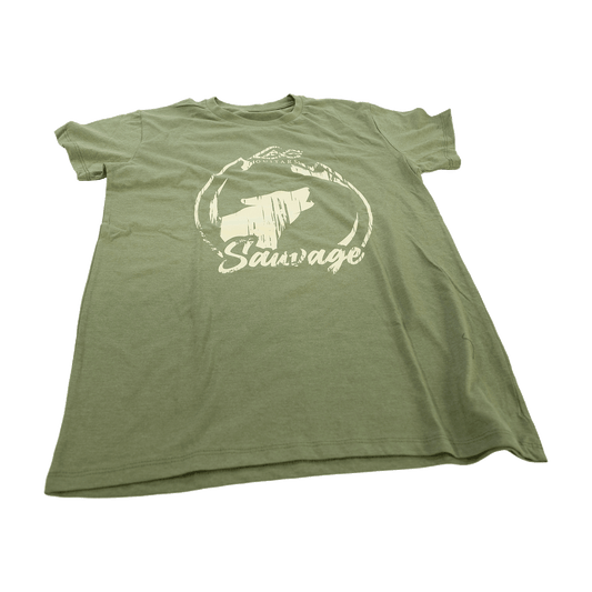 LAG Guitar  SAUVAGEのロゴがプリントされた　【オリジナル・Tシャツ（Sサイズ）】