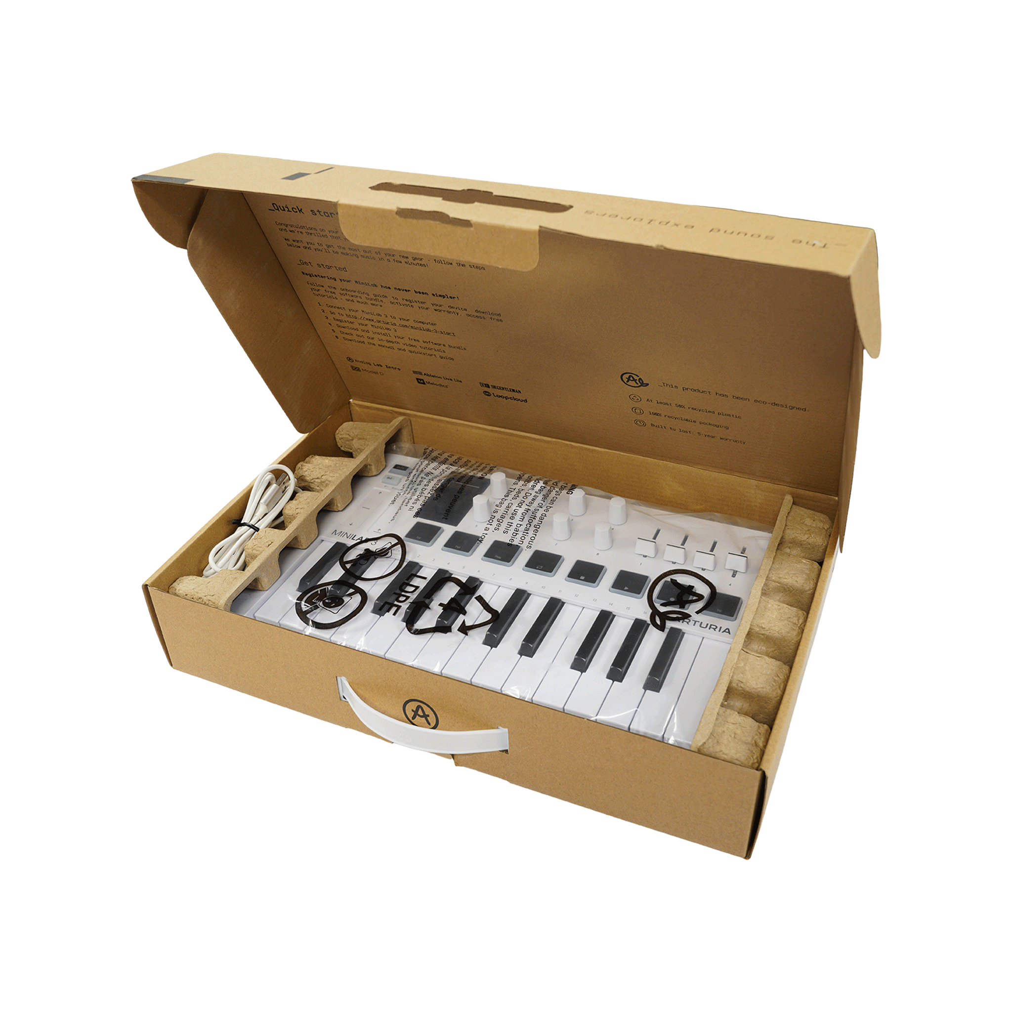 ARTURIA コンパクトなオールインワンMIDIコントローラー　【MINILAB 3】