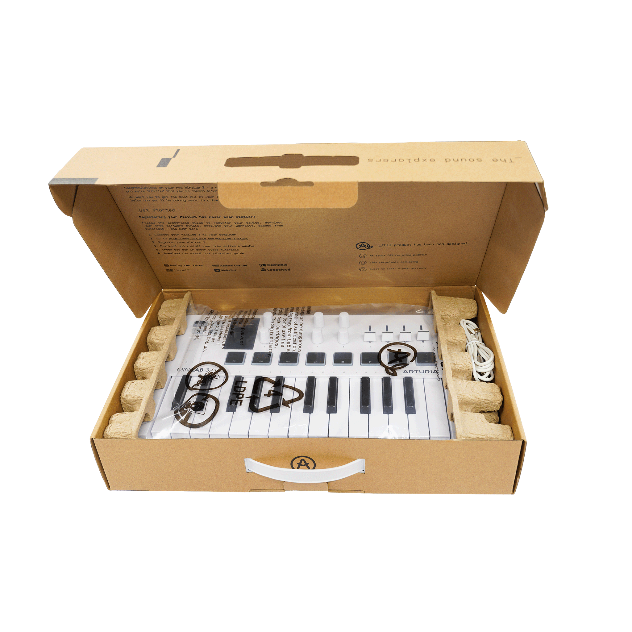 Arturia　コンパクトなオールインワンMIDIコントローラー　【MINILAB 3】