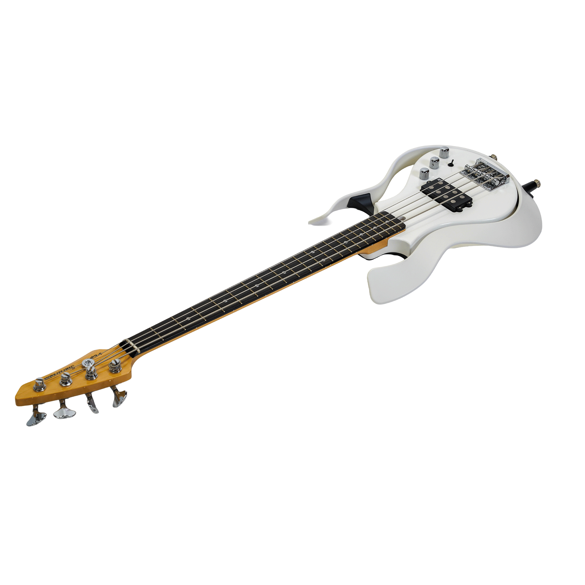 VOX aguilarのプリアンプ＆ピックアップ、ゴトー製のペグ＆ブリッジを搭載！【VSBA-A1H-WHPW 】