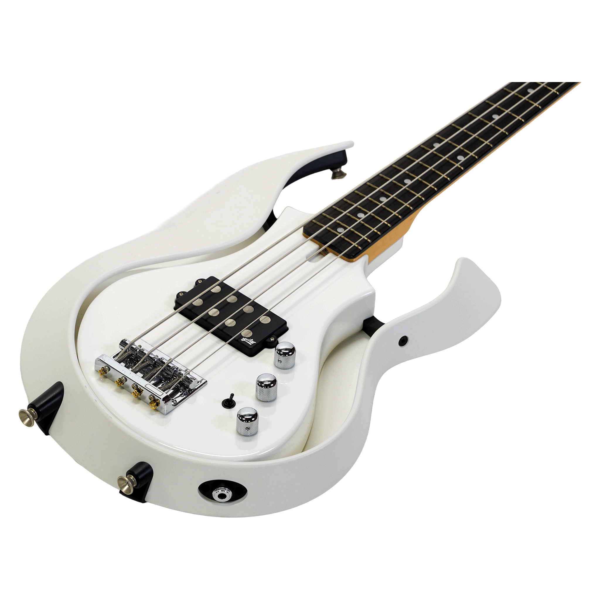 VOX aguilarのプリアンプ＆ピックアップ、ゴトー製のペグ＆ブリッジを搭載！【VSBA-A1H-WHPW 】