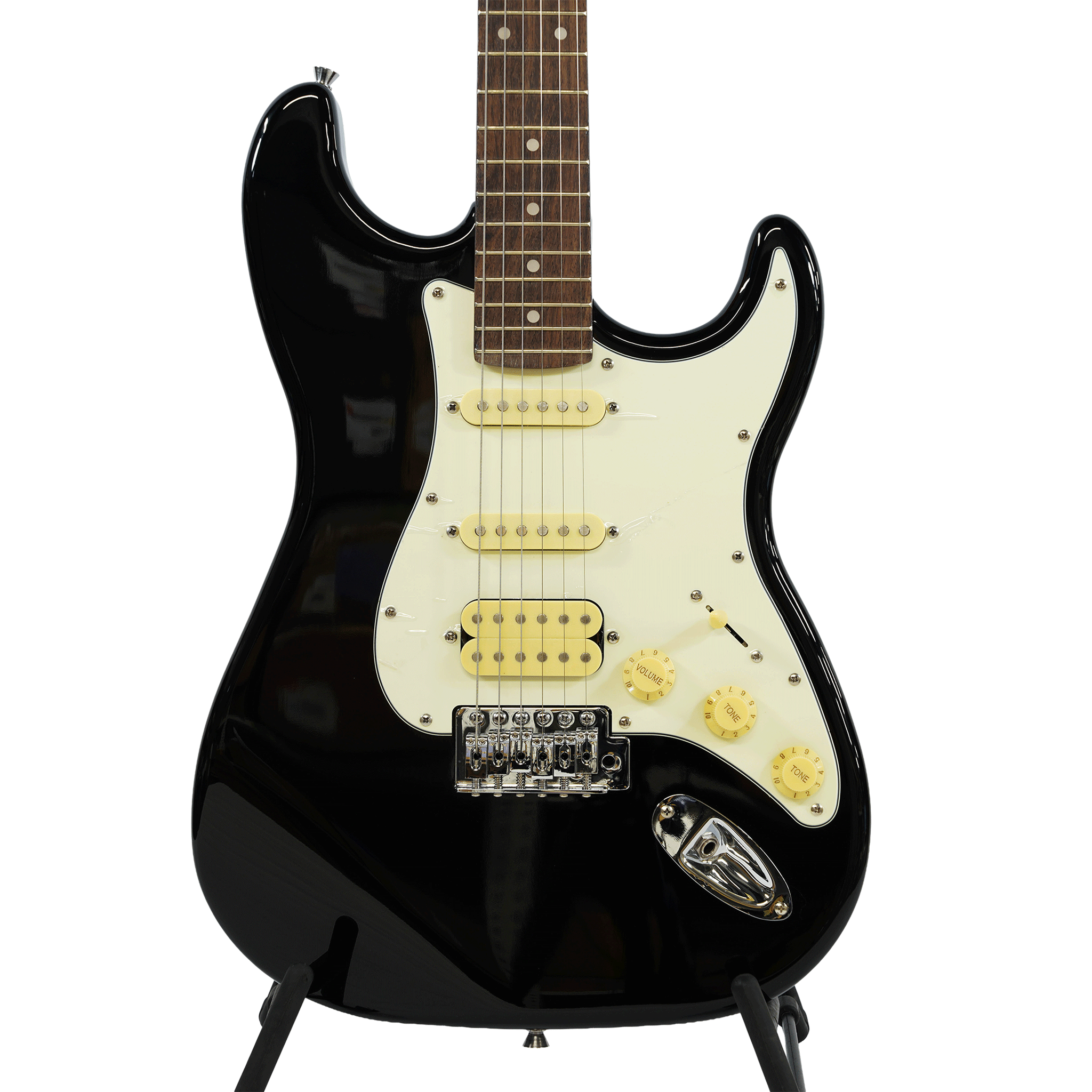 EKO シンプル＆風格漂う・SSHのP.U搭載！【EKO ST 350 BLACK】