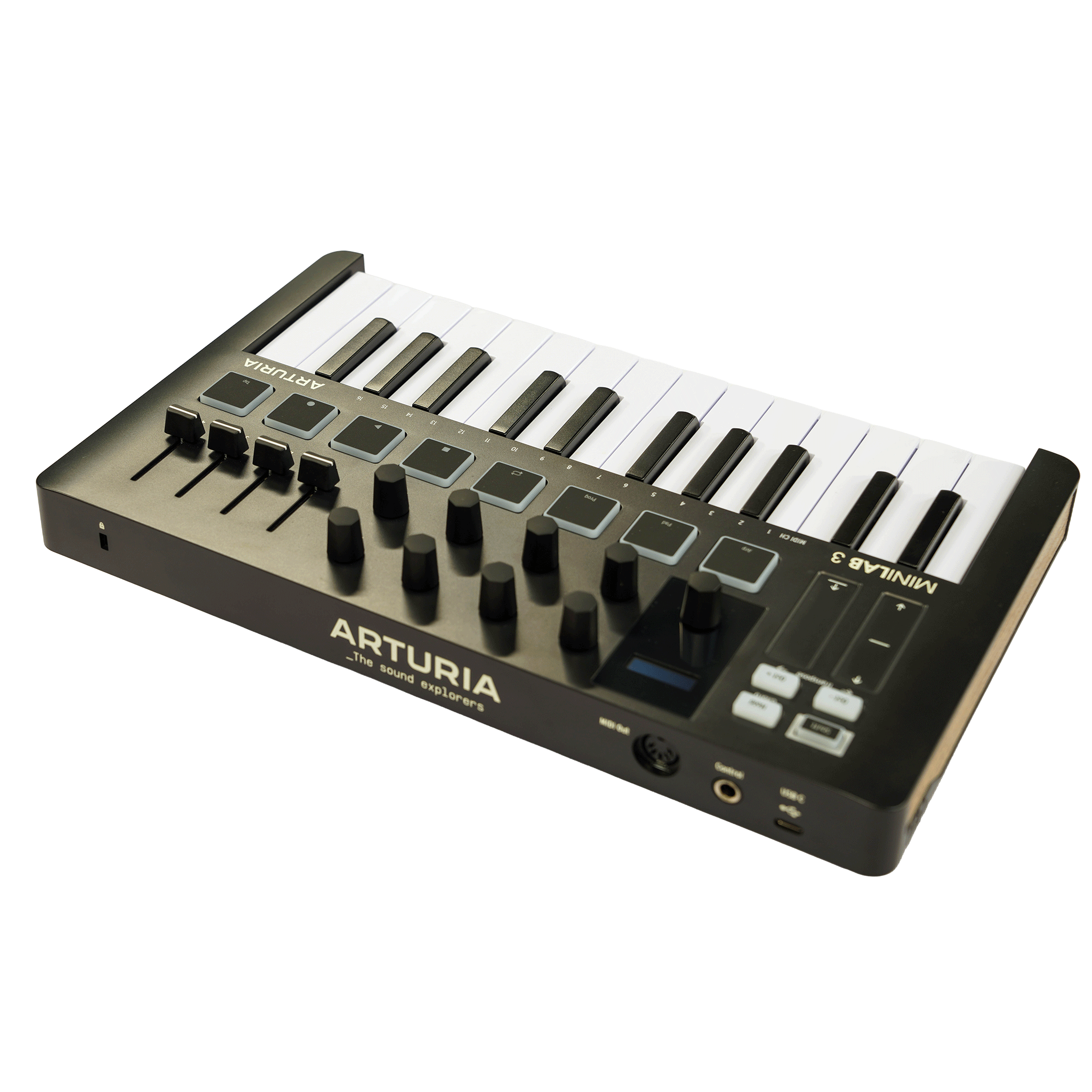 ARTURIA コンパクトなオールインワンMIDIコントローラー　【MINILAB 3 BLACK】