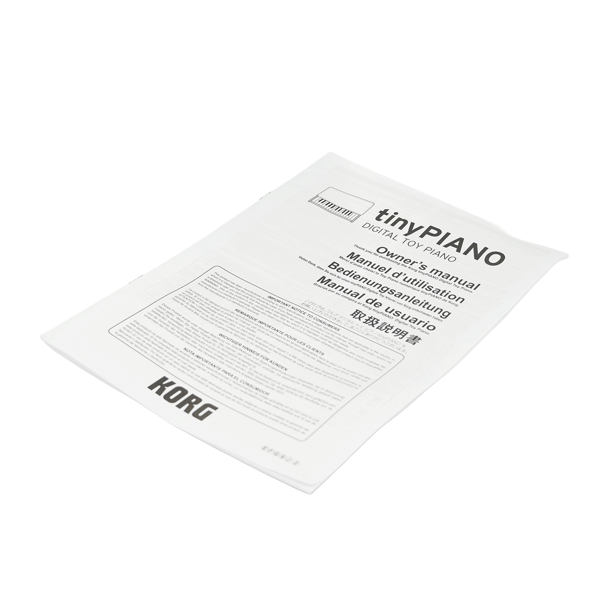 KORG デジタル・トイ・ピアノ【tinyPIANO-WH】