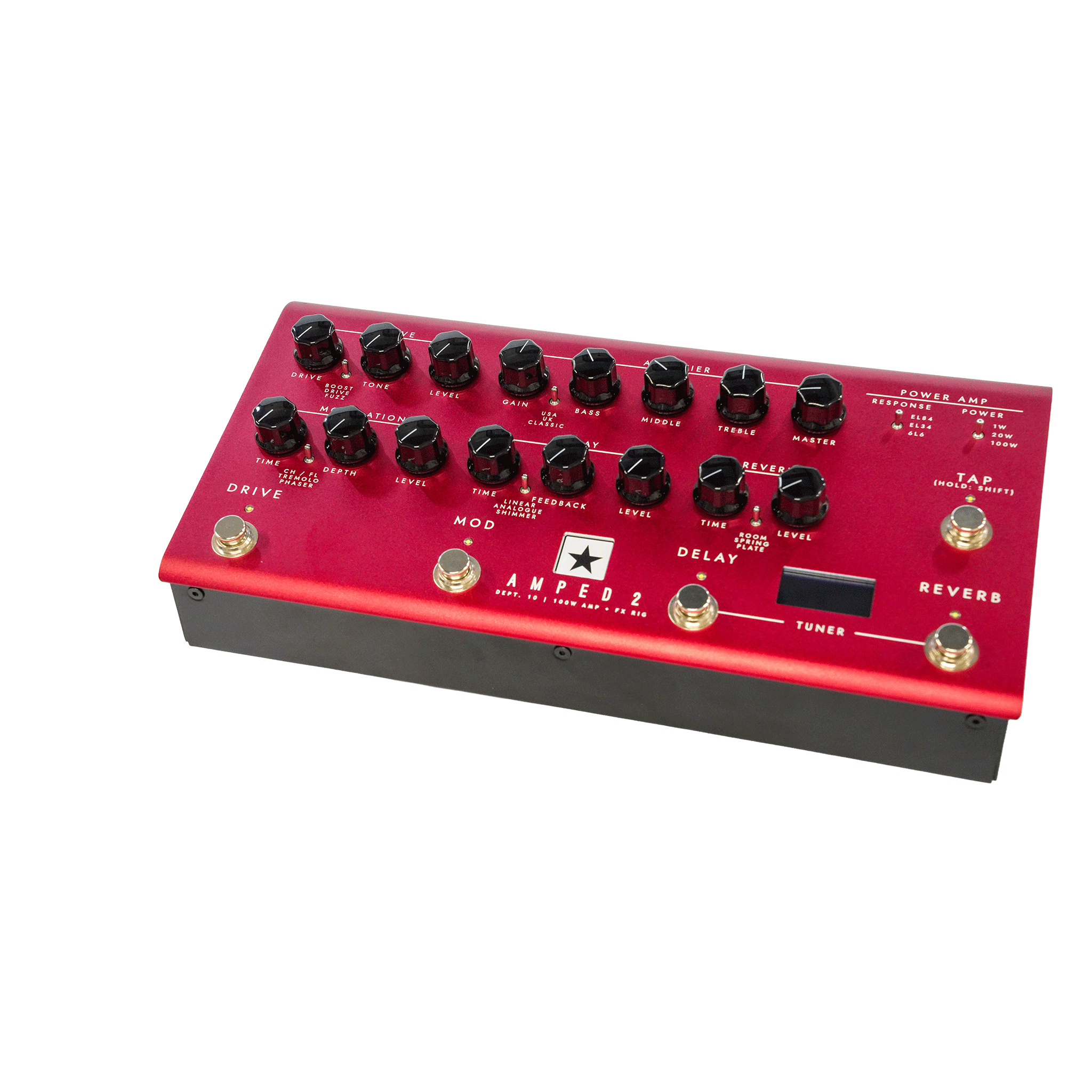 Blackstar 100Wアンプ＋FXをコンパクトなペダルに凝縮！【DEPT. 10 AMPED 2】