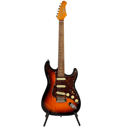 EKO キズありプライス！シンプル＆風格漂う・上位機種のスリーシングルP.U【EKO ST 400 SUNBURST】