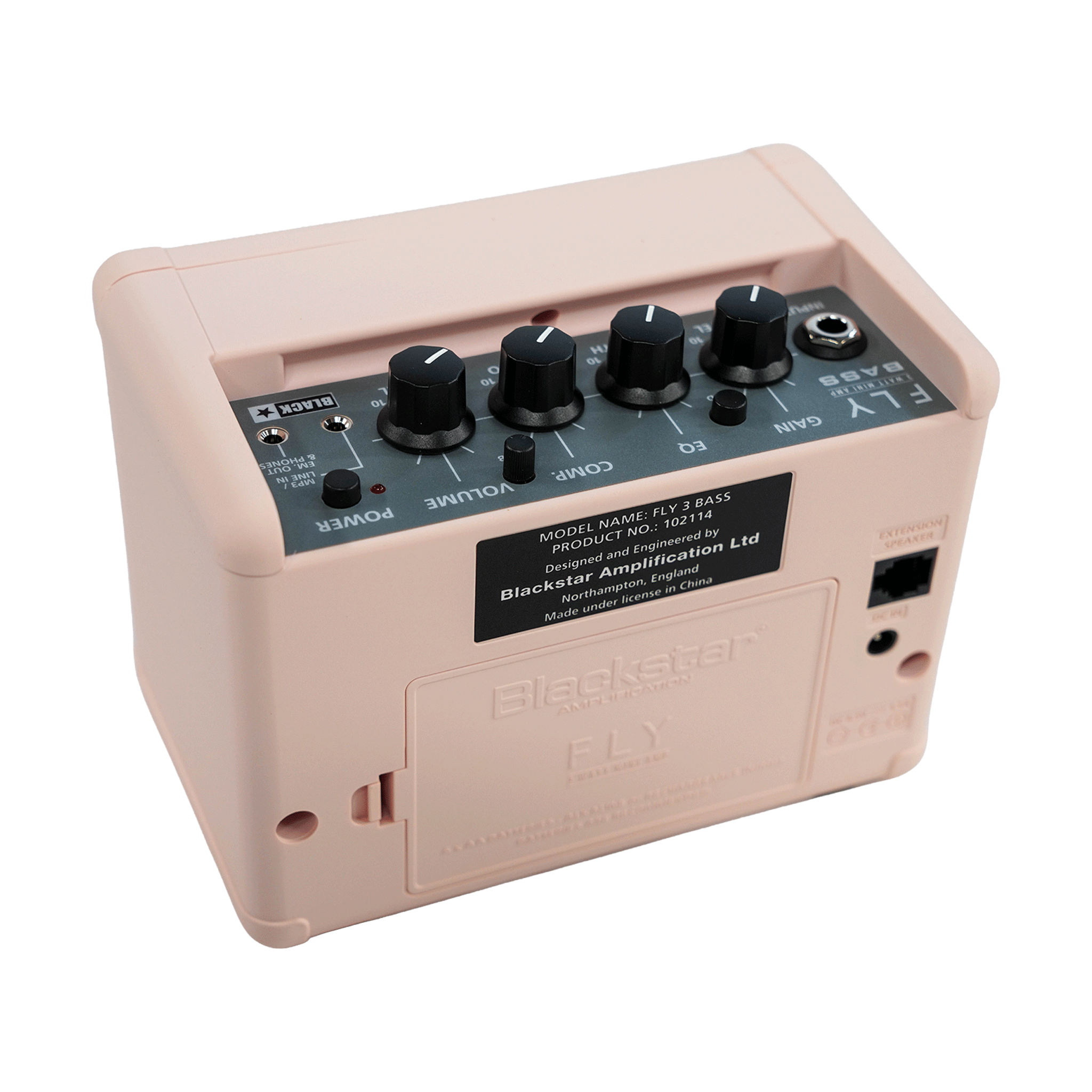 Blackstar 超小型ベースアンプ 【FLY 3 Bass SHELL PINK】