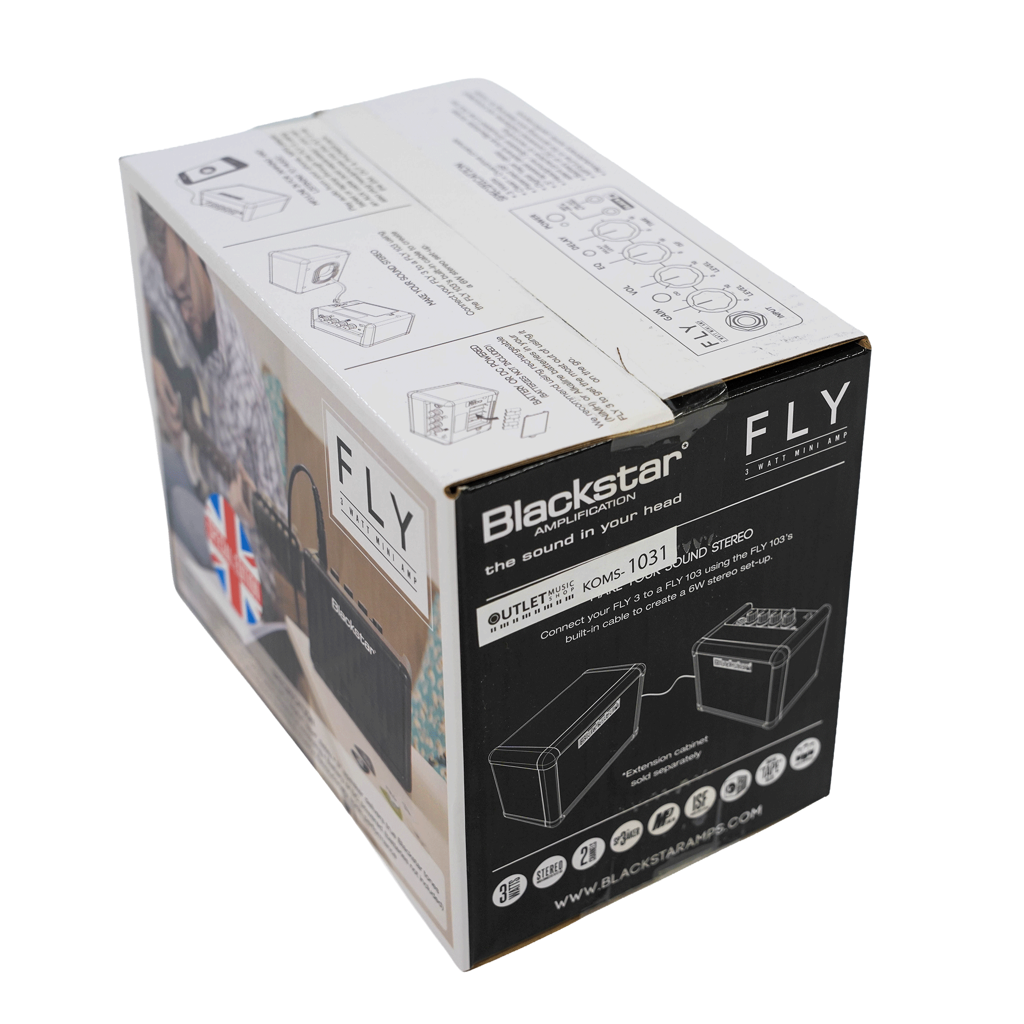 Blackstar 超小型ギターアンプ 【FLY 3　Union Flag Cream】