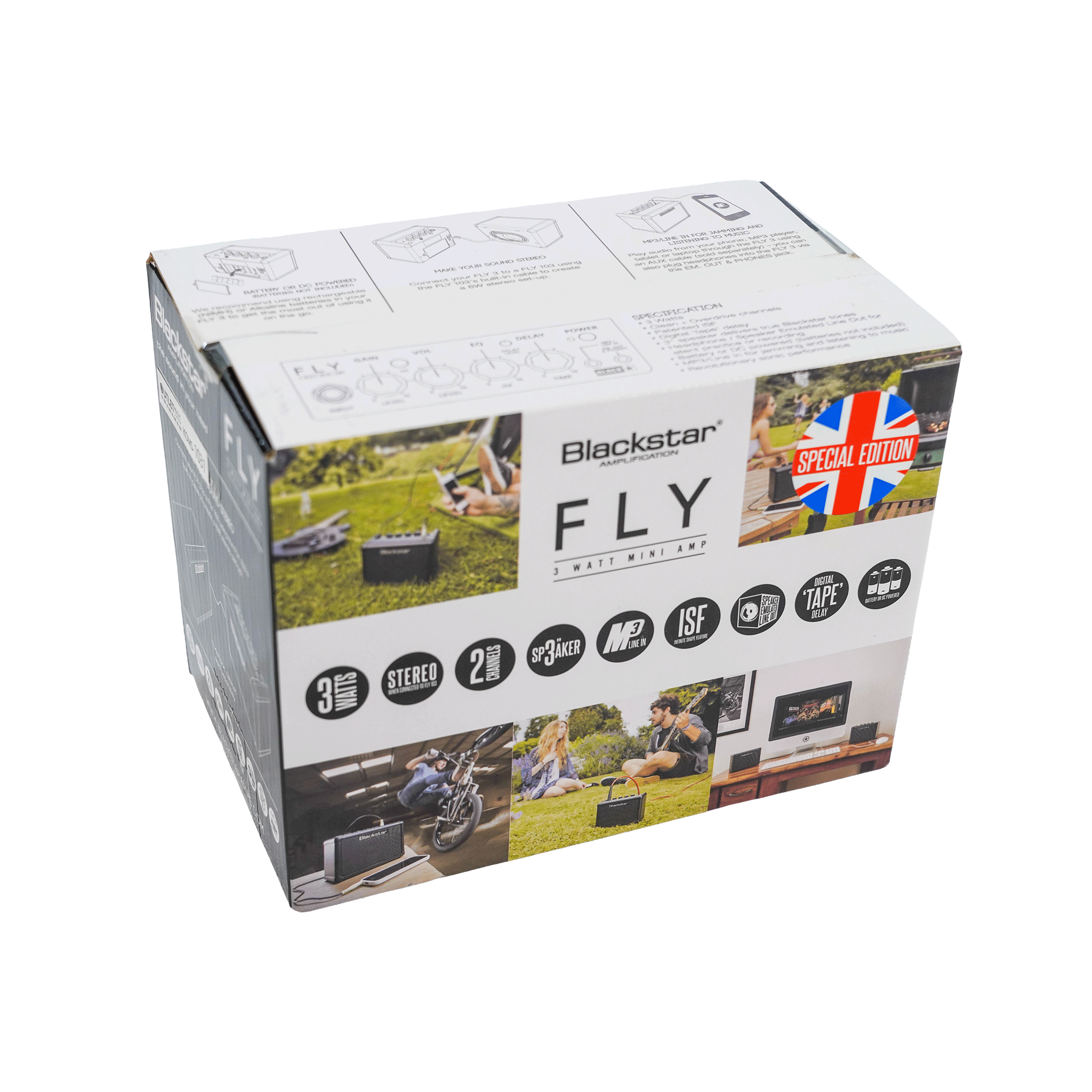 Blackstar 超小型ギターアンプ 【FLY 3　Union Flag Cream】