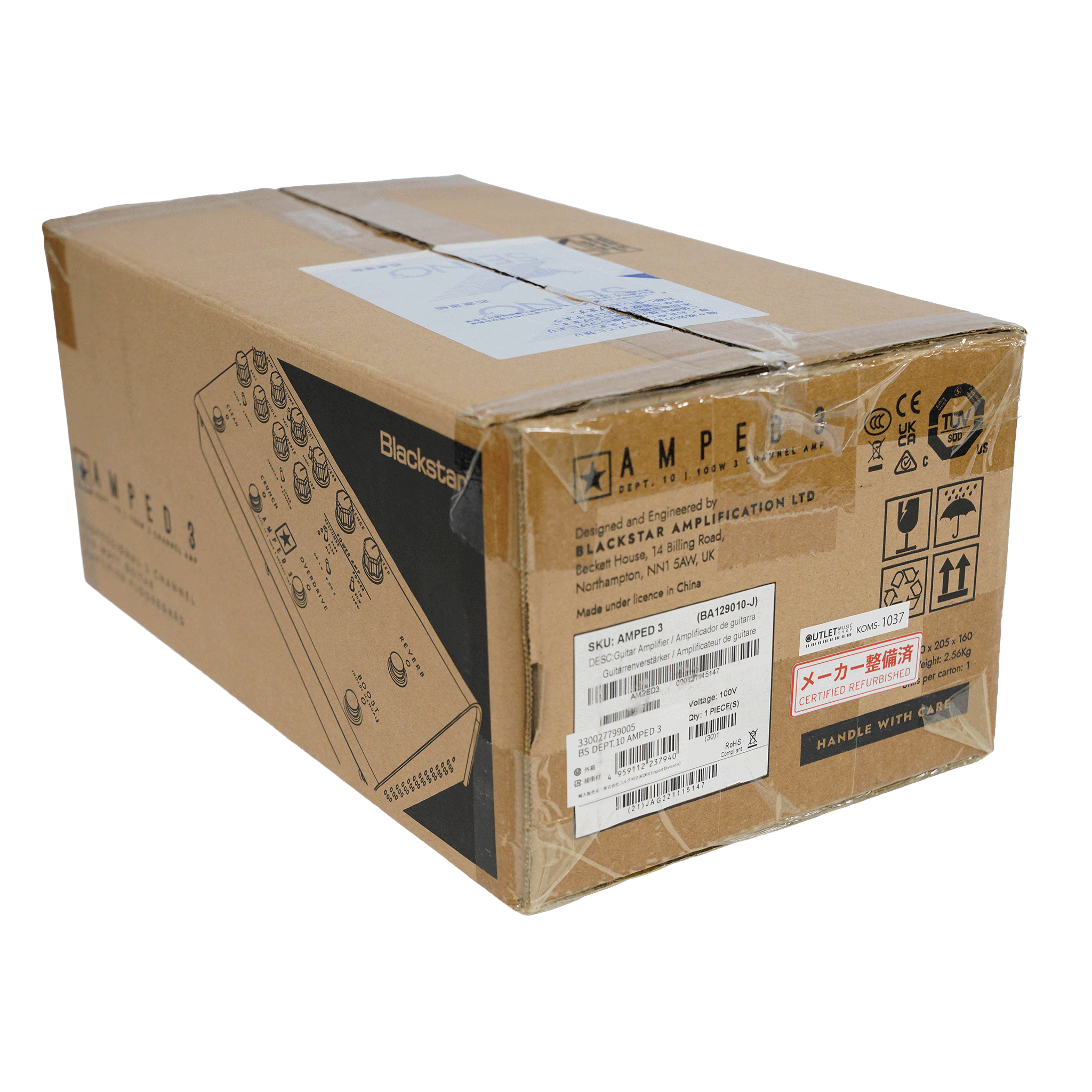 Blackstar 100W高出力ペダル型アンプ 【Dept. 10 AMPED 3】