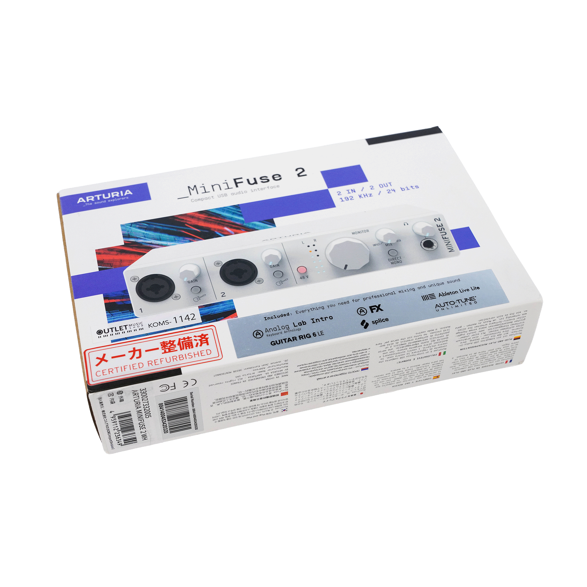 Arturia USBオーディオインターフェース 【MiniFuse 2】