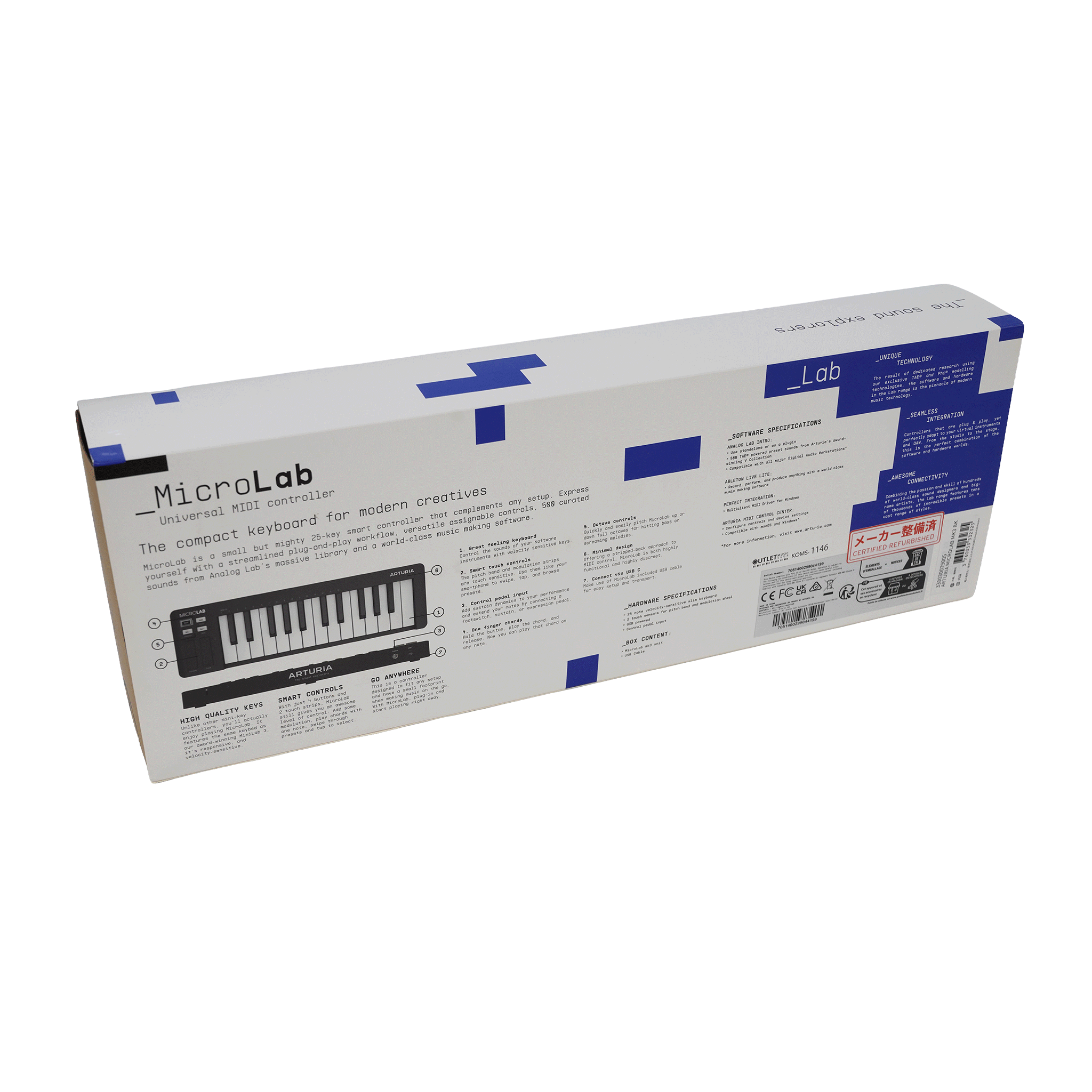 Arturia USB MIDIキーボード・コントローラー 【MicroLab mk3】