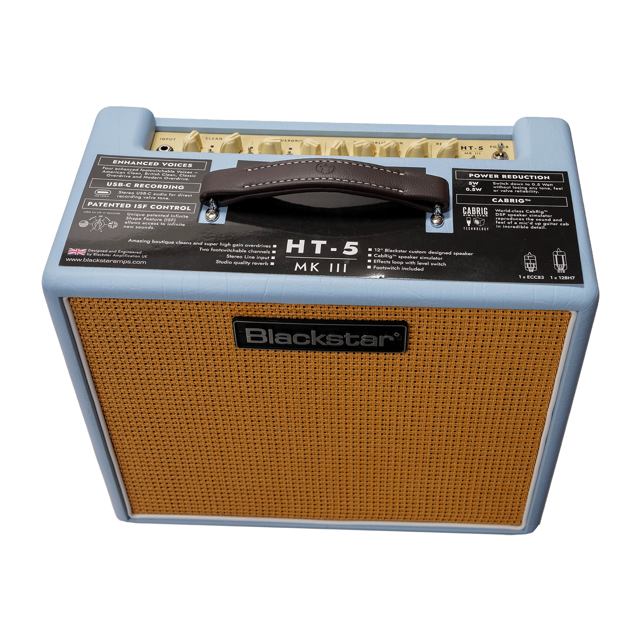 BLACKSTAR 真空管搭載の実力派コンボアンプ【HT-5R MKIII BABY BLUE】