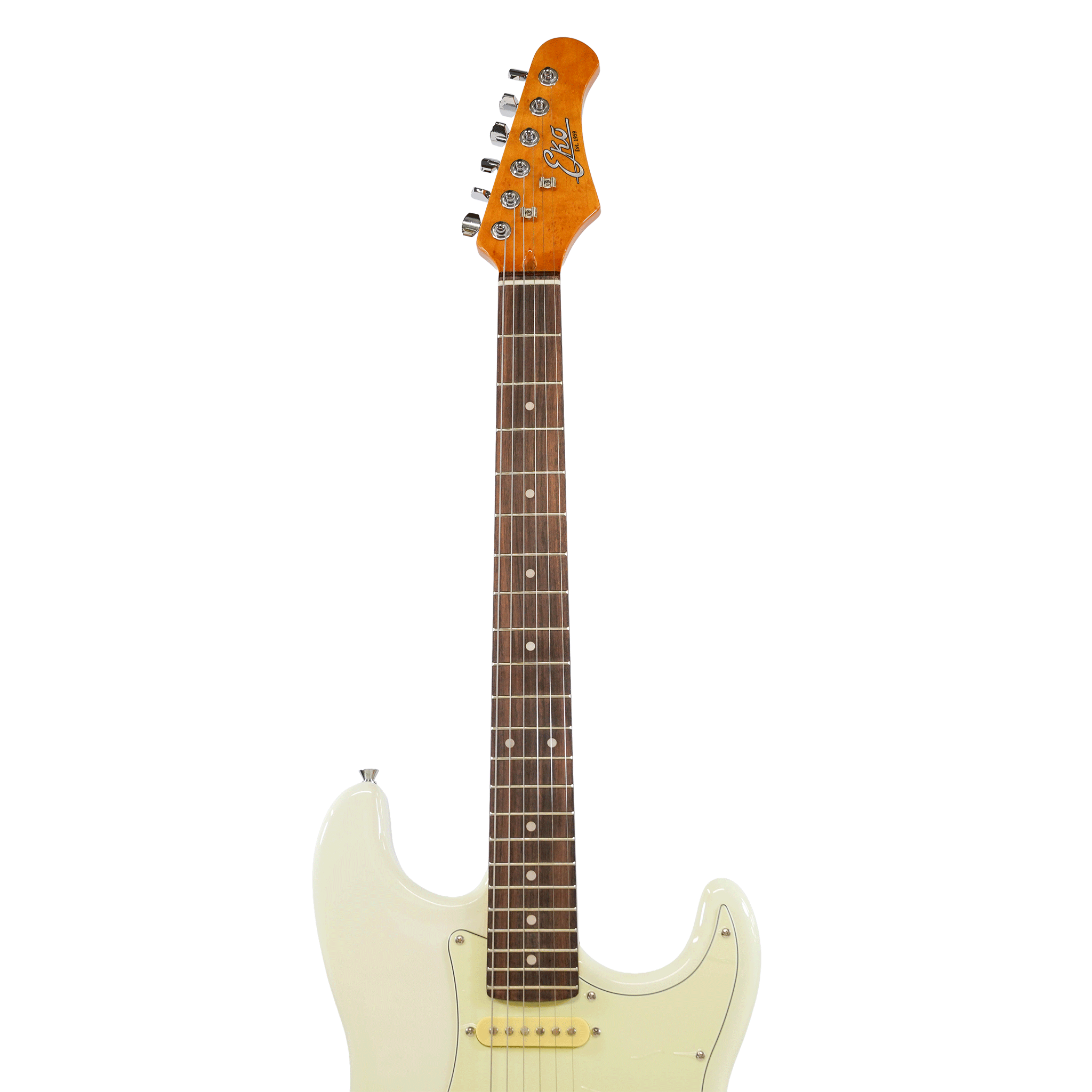 EKO アーティストが試奏したシンプル＆風格漂う・スリーシングルP.U【EKO ST 300 Olympic White】