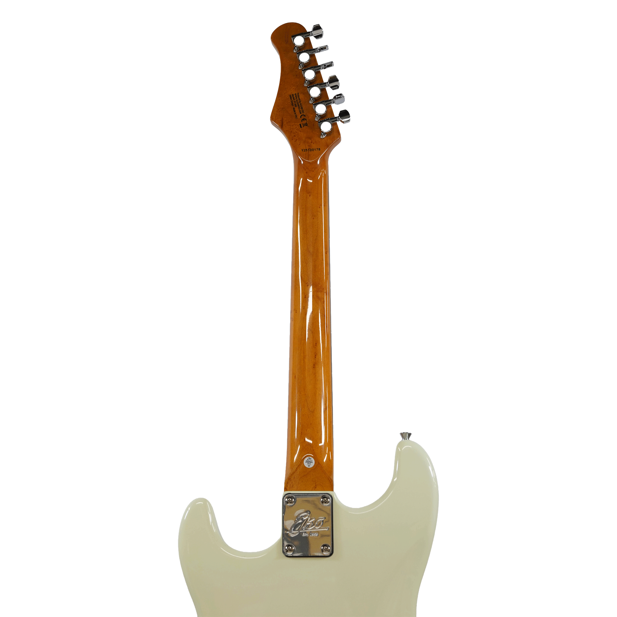 EKO アーティストが試奏したシンプル＆風格漂う・スリーシングルP.U【EKO ST 300 Olympic White】
