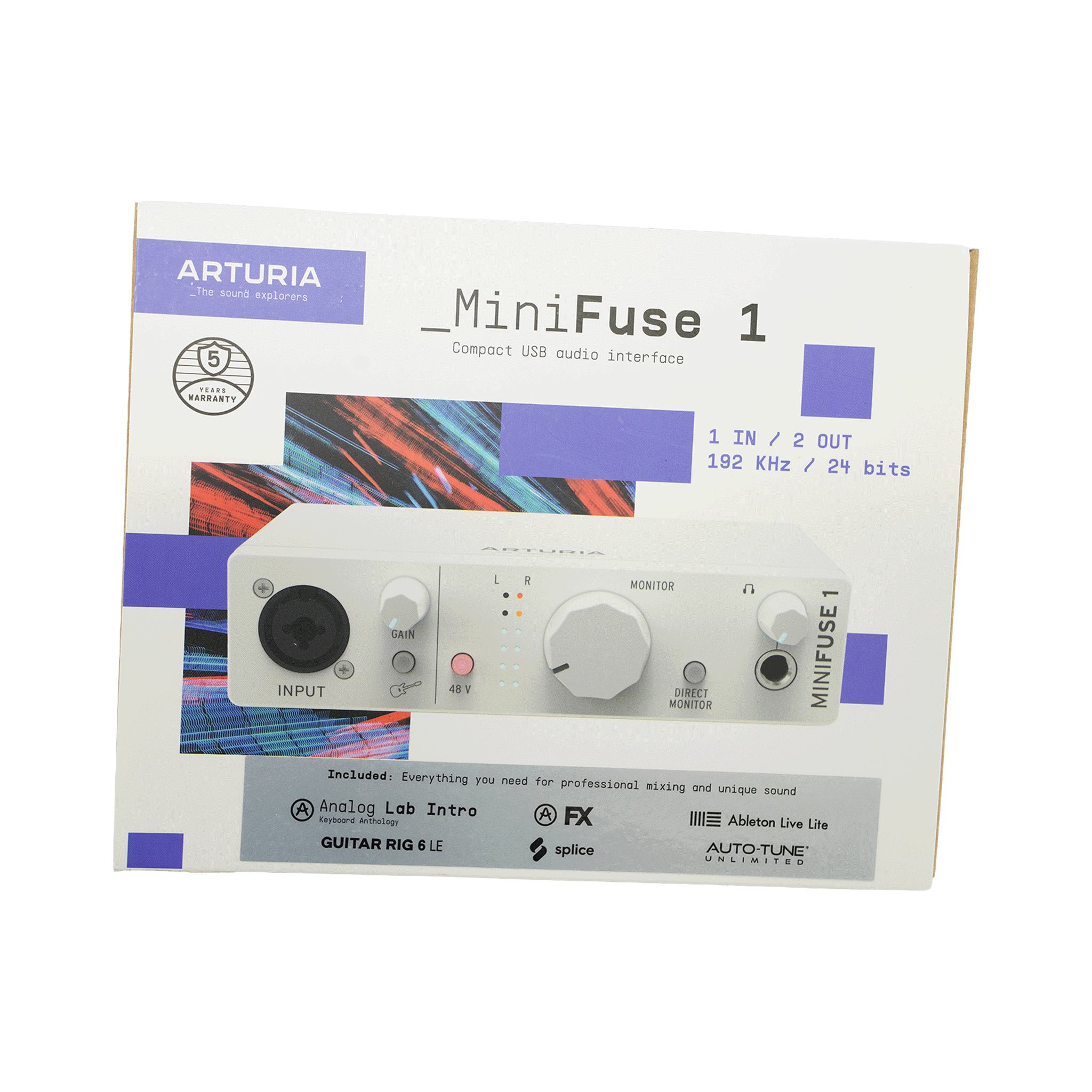 ARTURIA コンパクトで頼りになるオーディオ・インターフェイス【MINIFUSE 1 WH】
