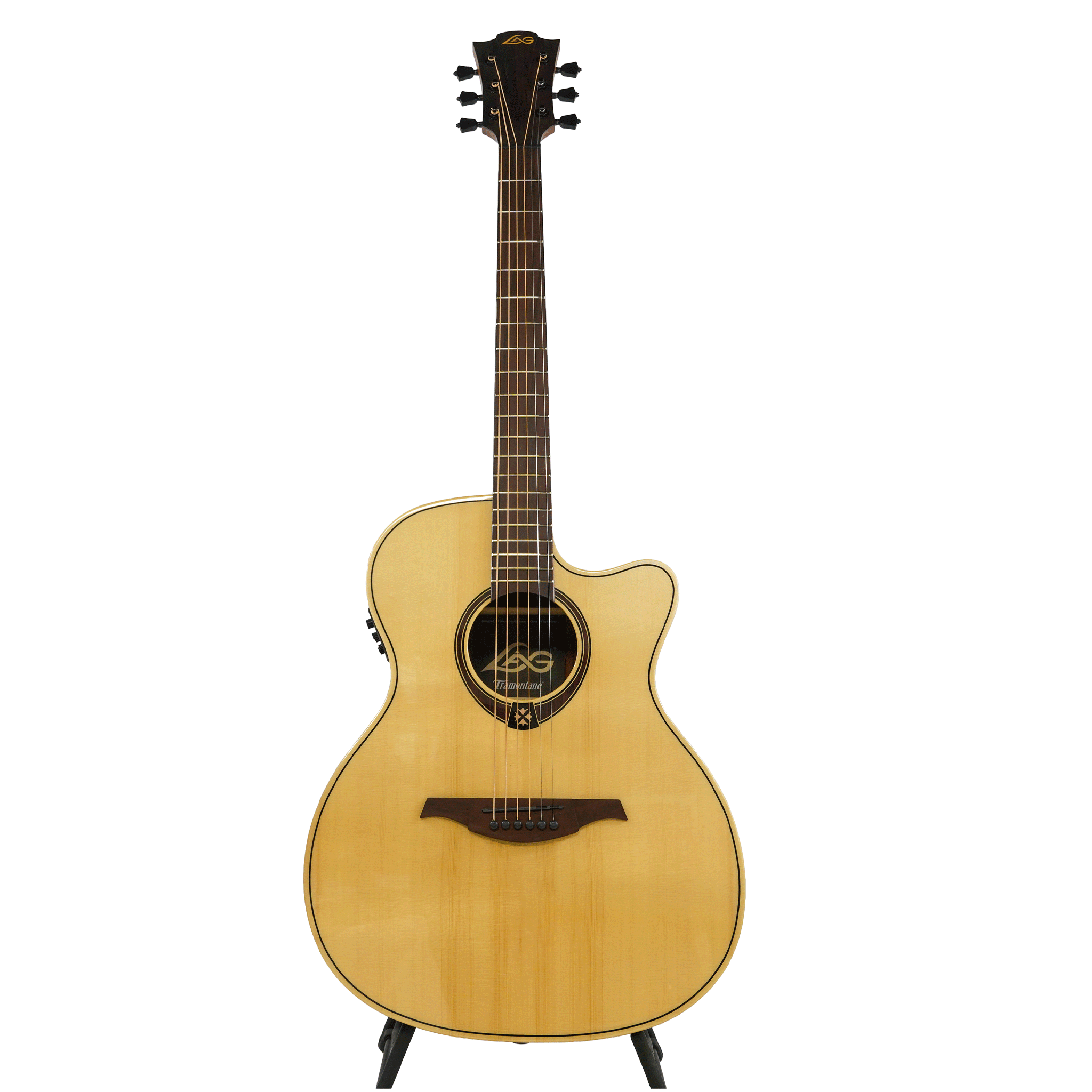 LAG エレアコ、ピックアップ搭載のアコースティックギター【T218ACE AUDITORIUM CTW EL】