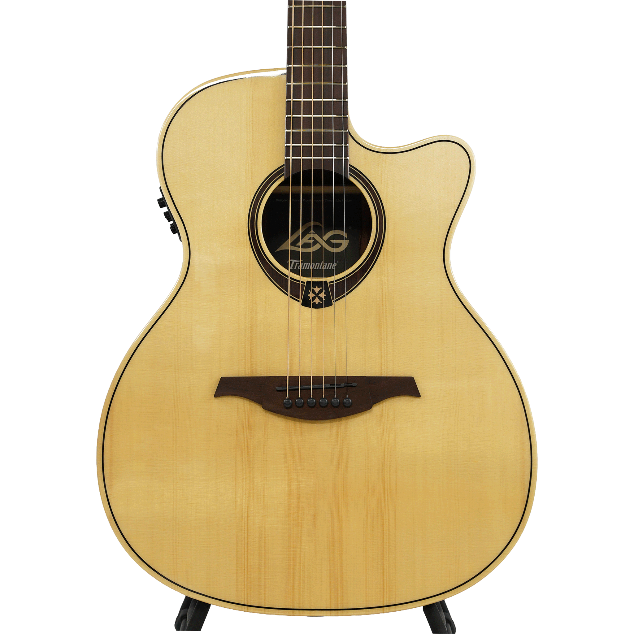 LAG エレアコ、ピックアップ搭載のアコースティックギター【T218ACE AUDITORIUM CTW EL】