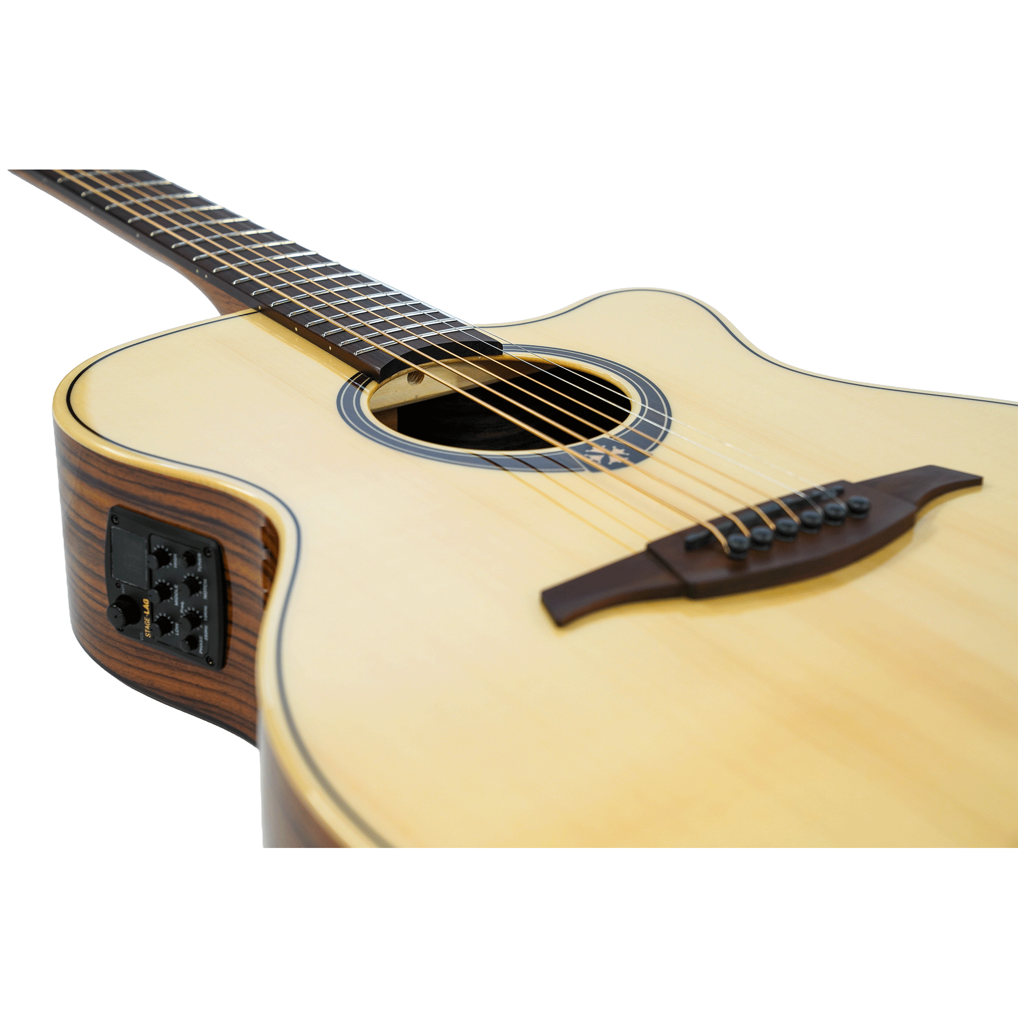 LAG エレアコ、ピックアップ搭載のアコースティックギター【T218ACE AUDITORIUM CTW EL】