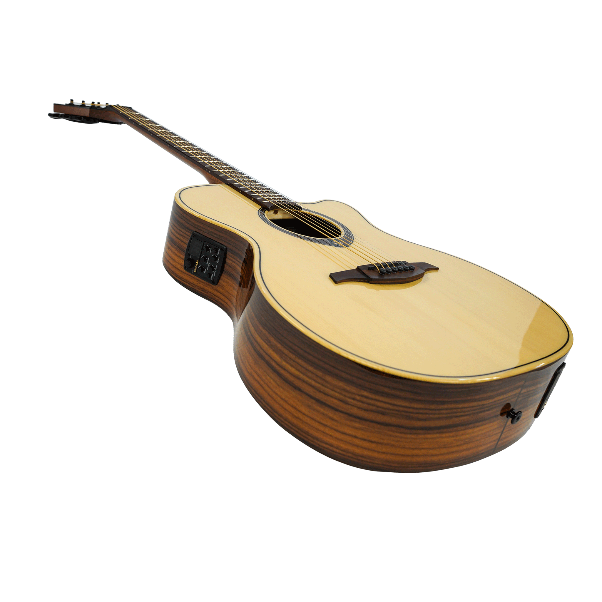 LAG エレアコ、ピックアップ搭載のアコースティックギター【T218ACE AUDITORIUM CTW EL】