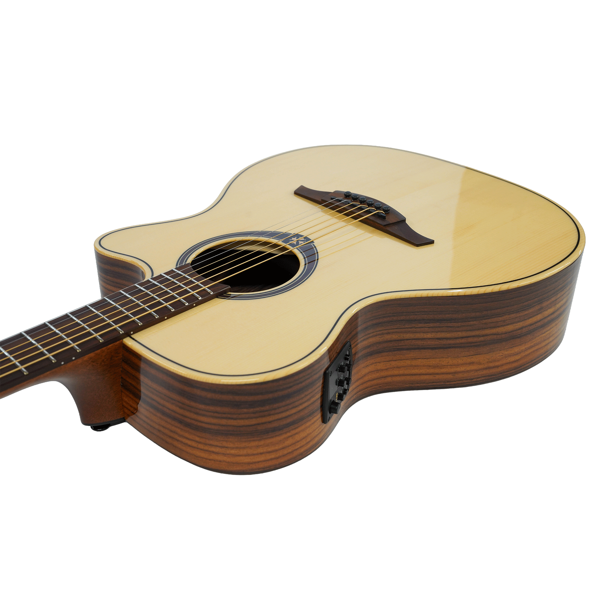LAG エレアコ、ピックアップ搭載のアコースティックギター【T218ACE AUDITORIUM CTW EL】