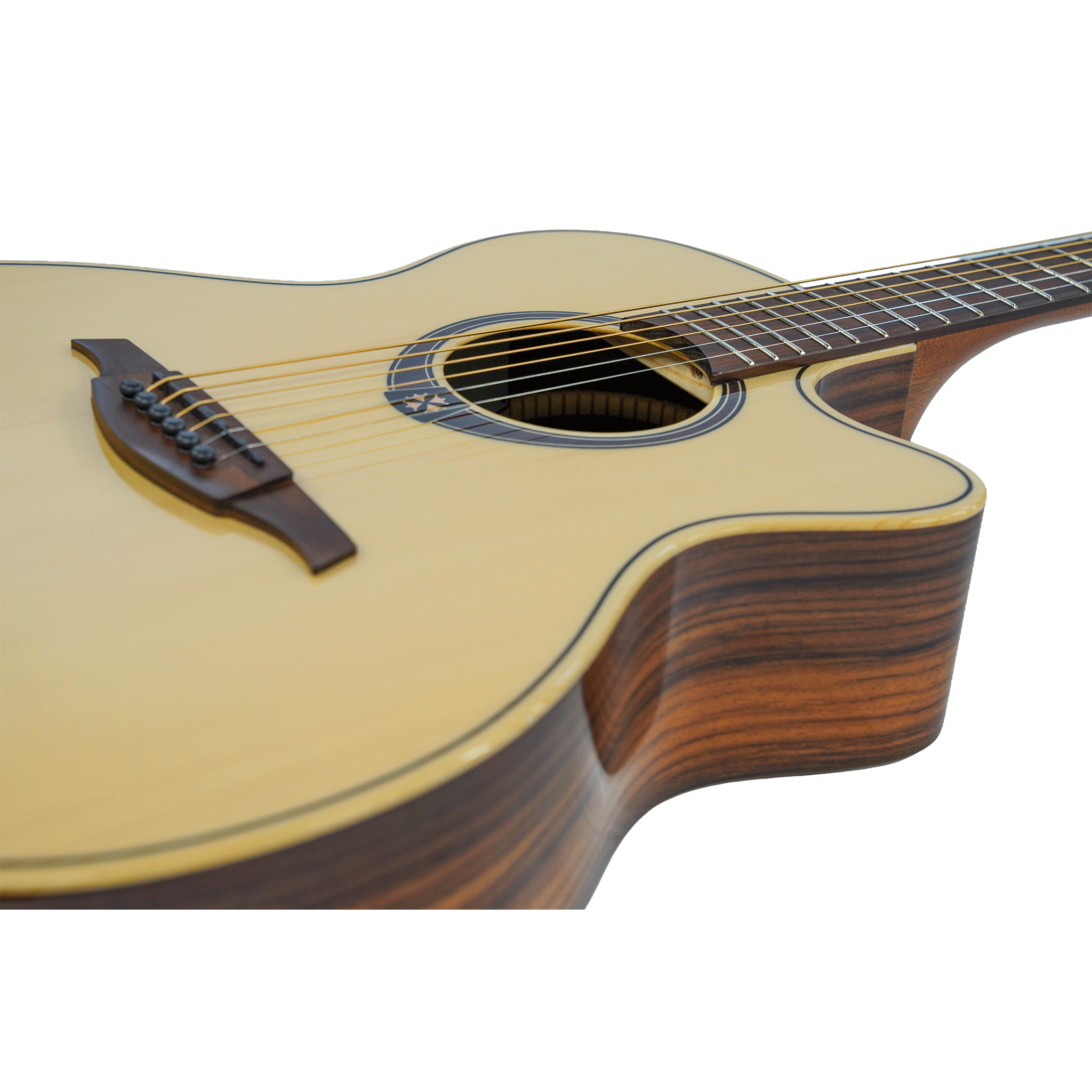 LAG エレアコ、ピックアップ搭載のアコースティックギター【T218ACE AUDITORIUM CTW EL】