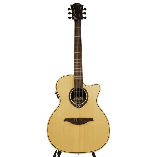 LAG エレアコ、ピックアップ搭載のアコースティックギター【T218ACE AUDITORIUM CTW EL】