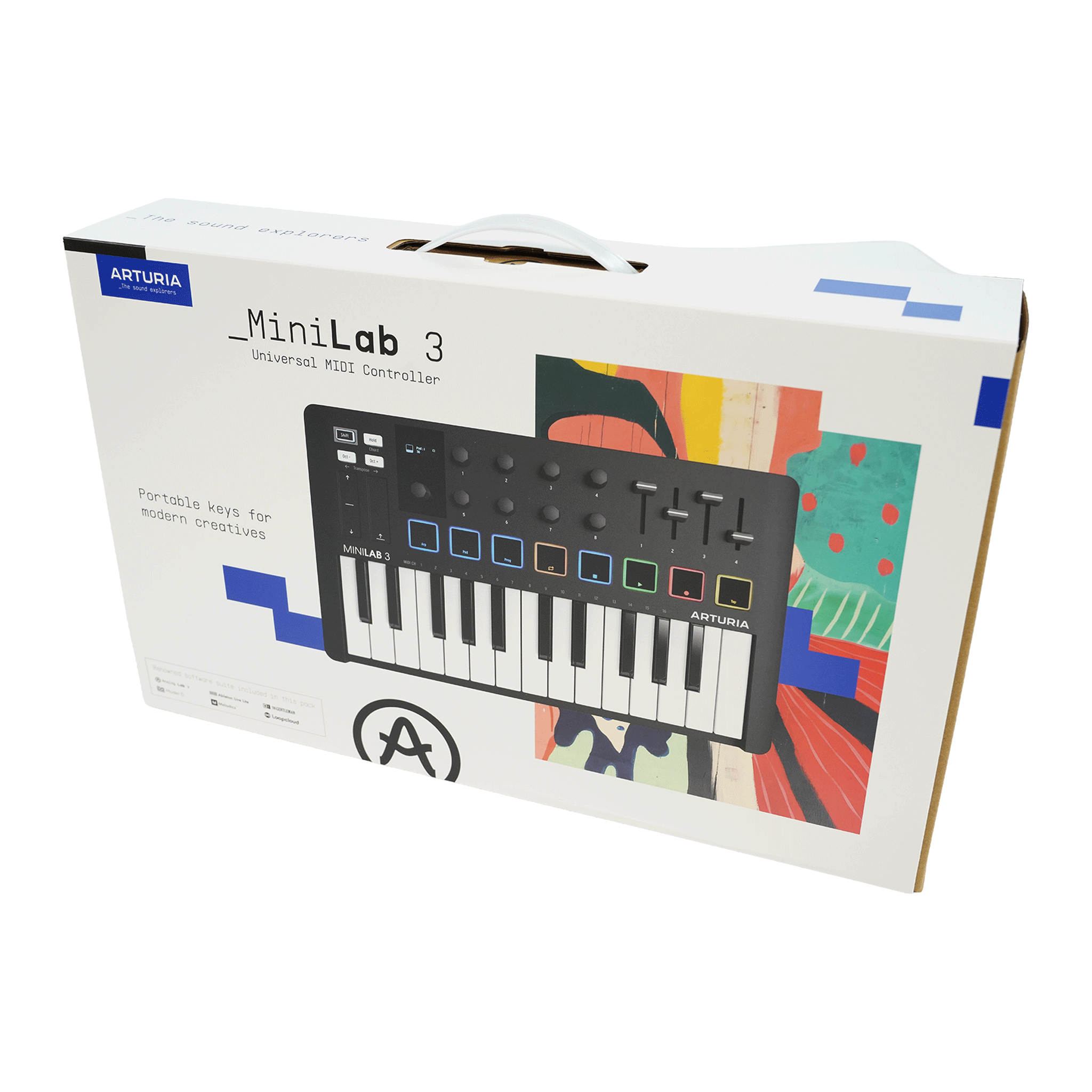 ARTURIA ソフトも充実！DTMに最適！オールインワンMIDIコントローラー【MINILAB 3 BLACK】