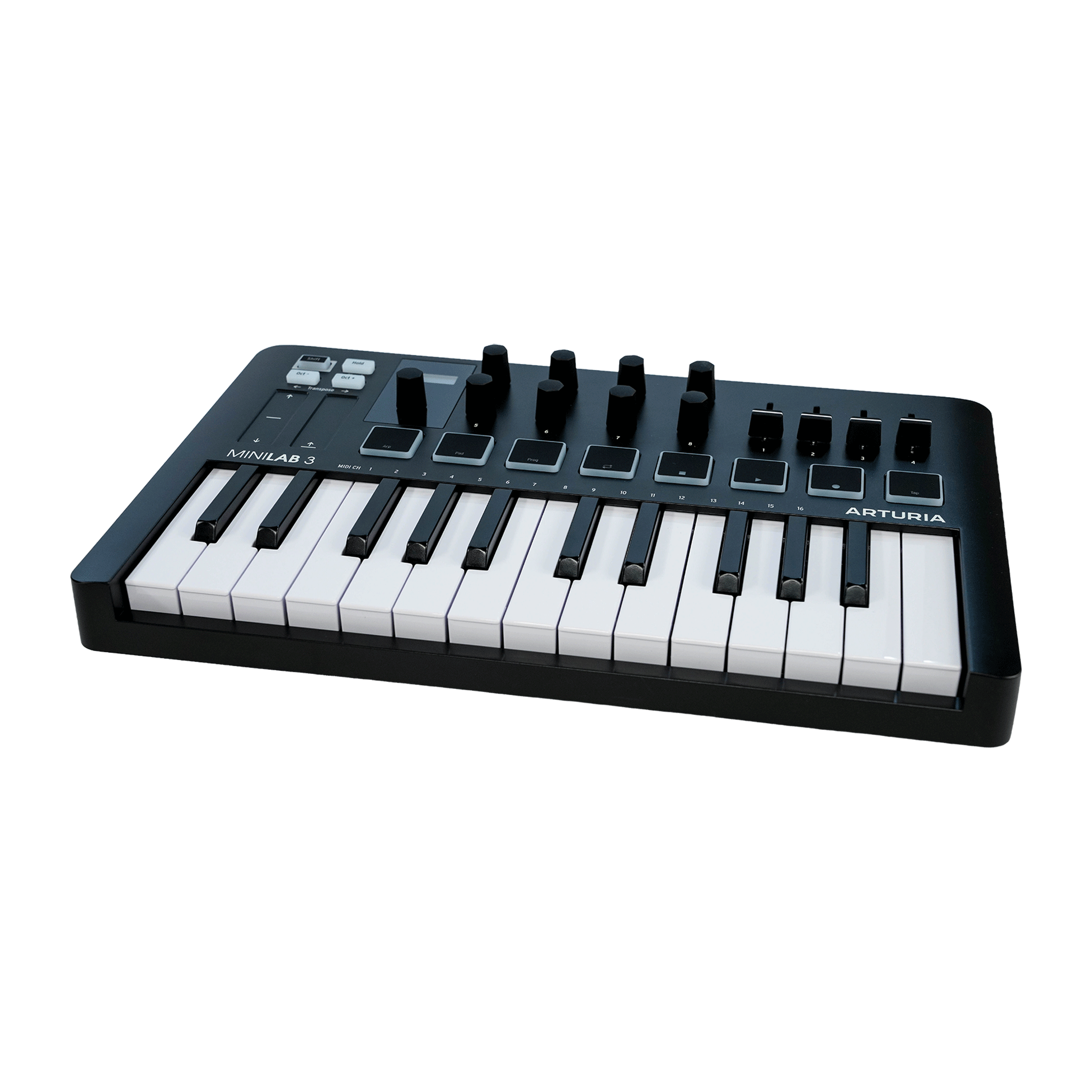 ARTURIA ソフトも充実！DTMに最適！オールインワンMIDIコントローラー【MINILAB 3 BLACK】