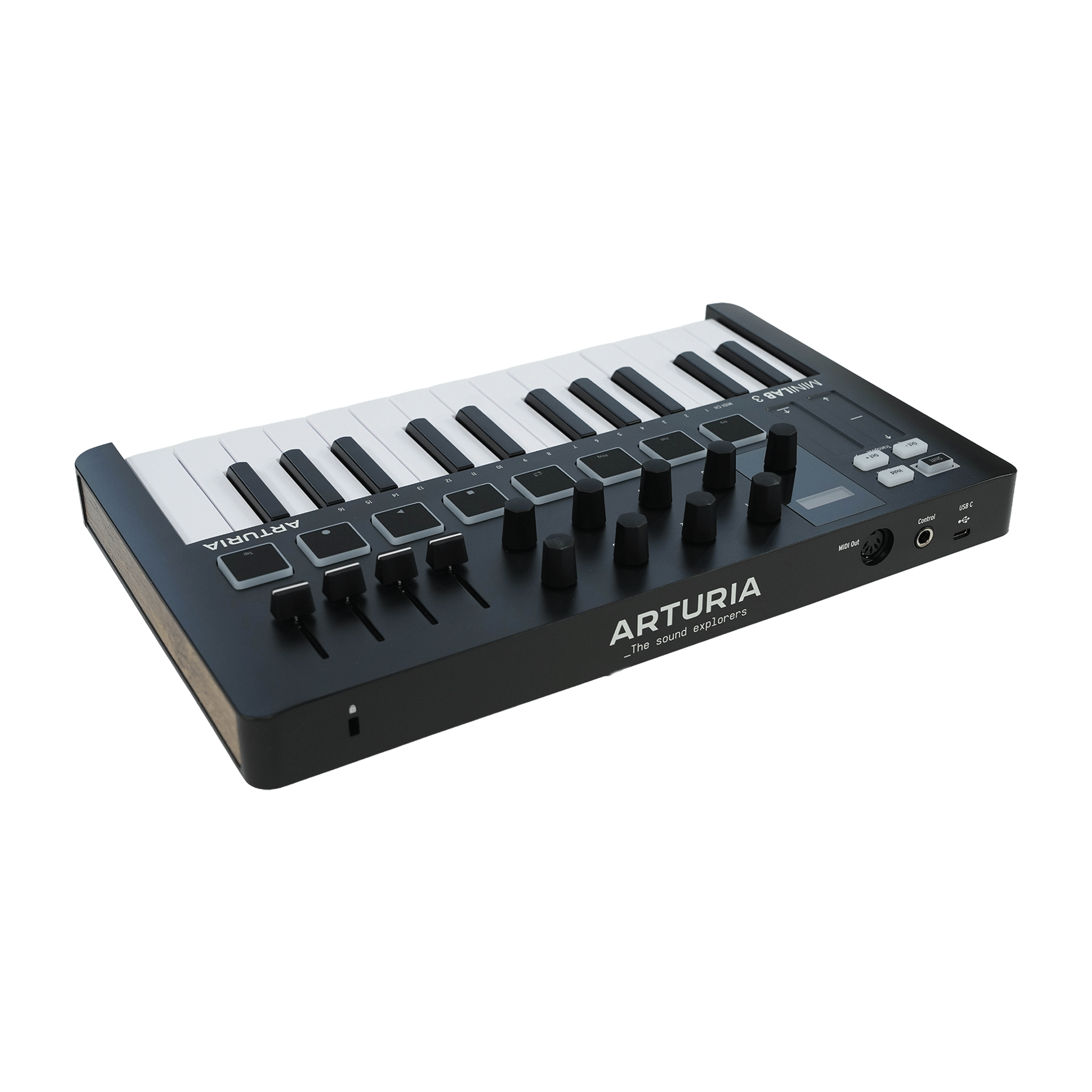 ARTURIA ソフトも充実！DTMに最適！オールインワンMIDIコントローラー【MINILAB 3 BLACK】