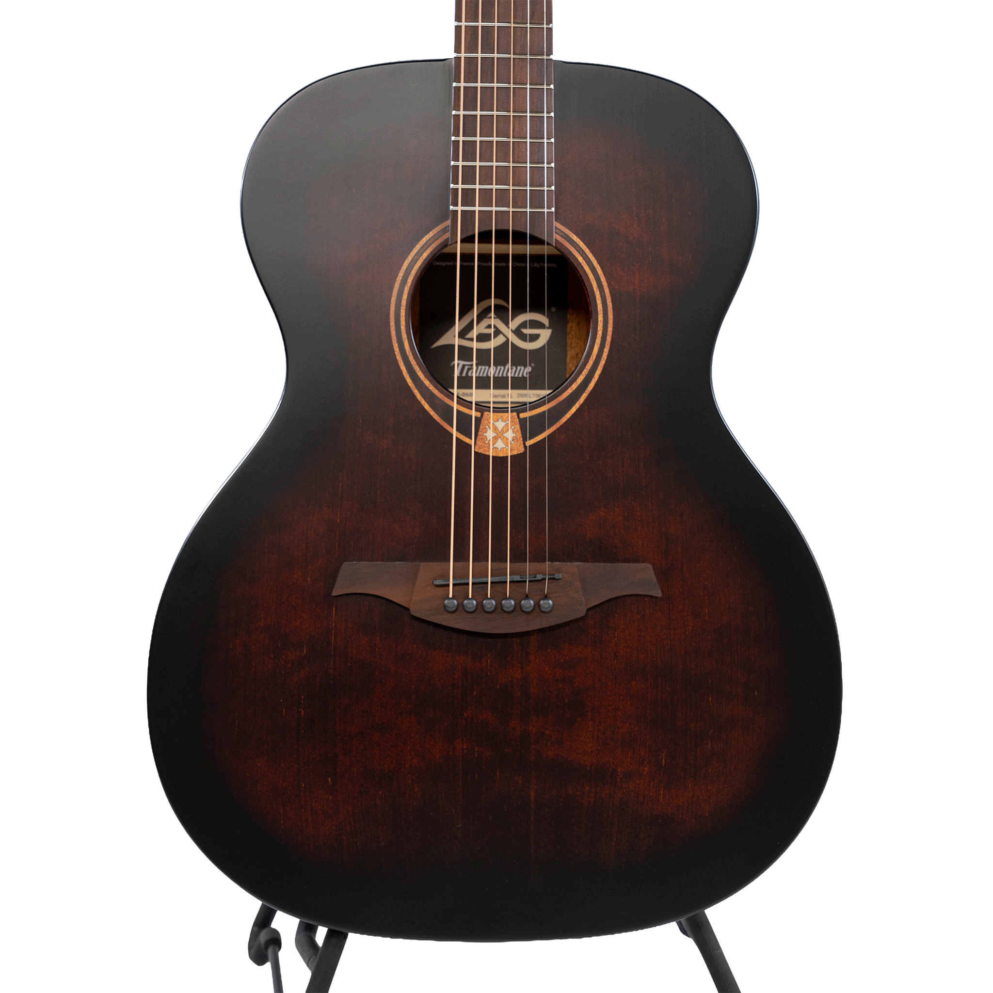 LAG Guitars アコースティックギター 【Tramontane T70A】 ブラック＆ブラウン・サテン