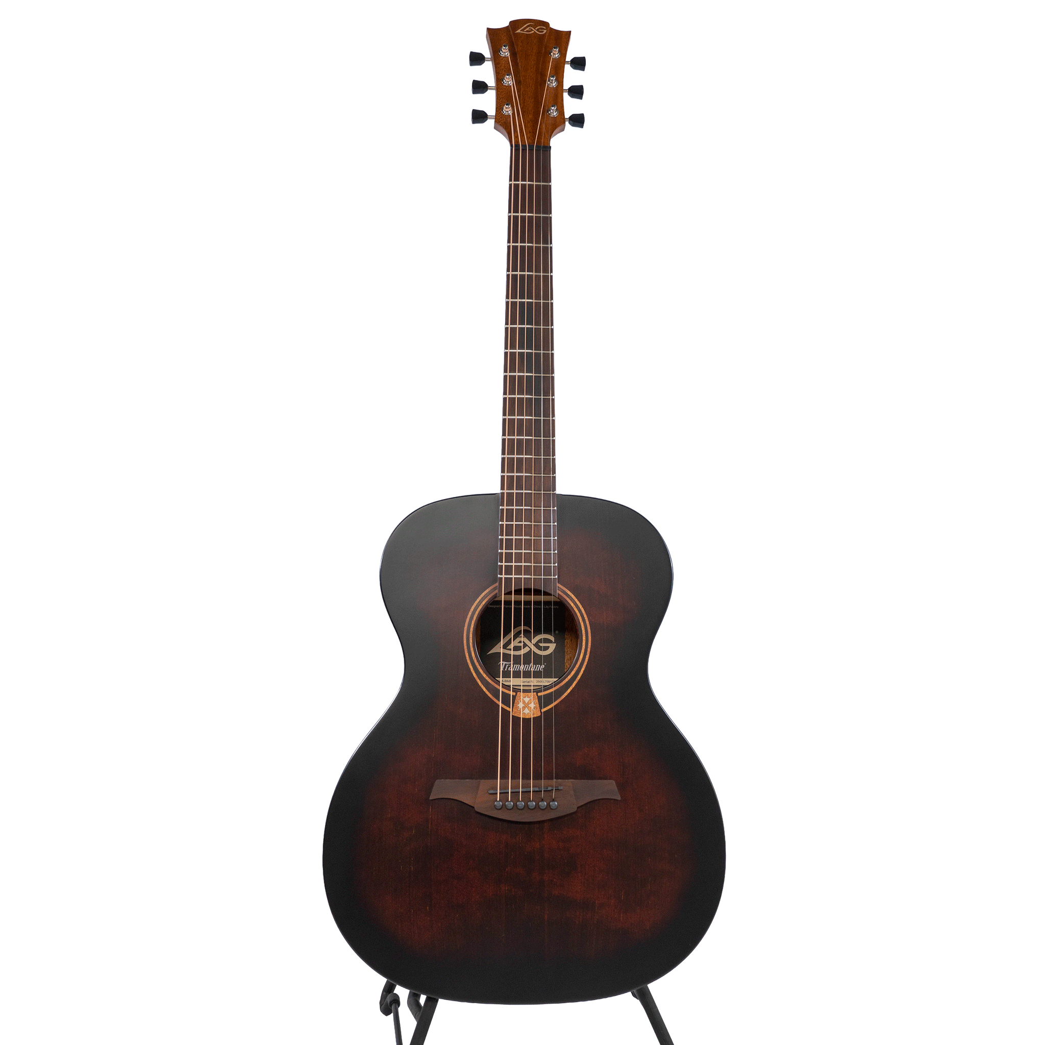 LAG Guitars アコースティックギター 【Tramontane T70A】 ブラック＆ブラウン・サテン