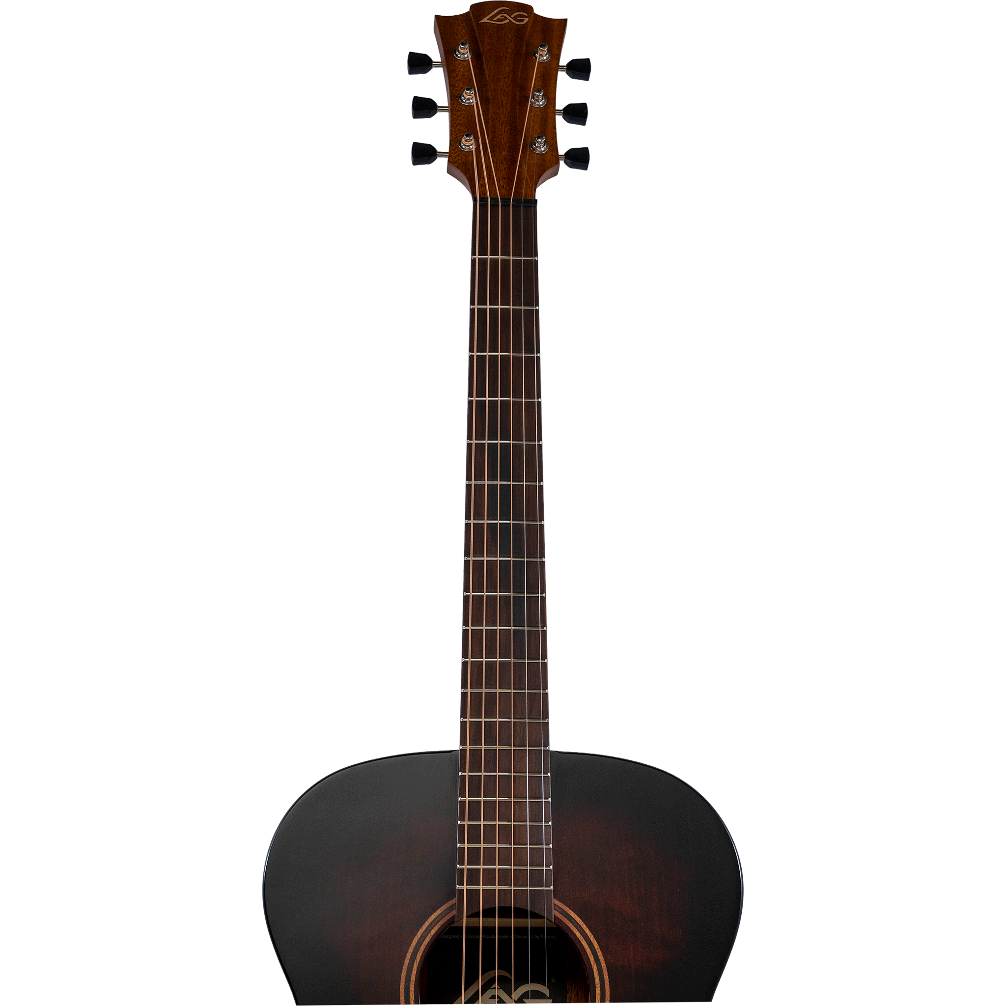 LAG Guitars アコースティックギター 【Tramontane T70A】 ブラック＆ブラウン・サテン