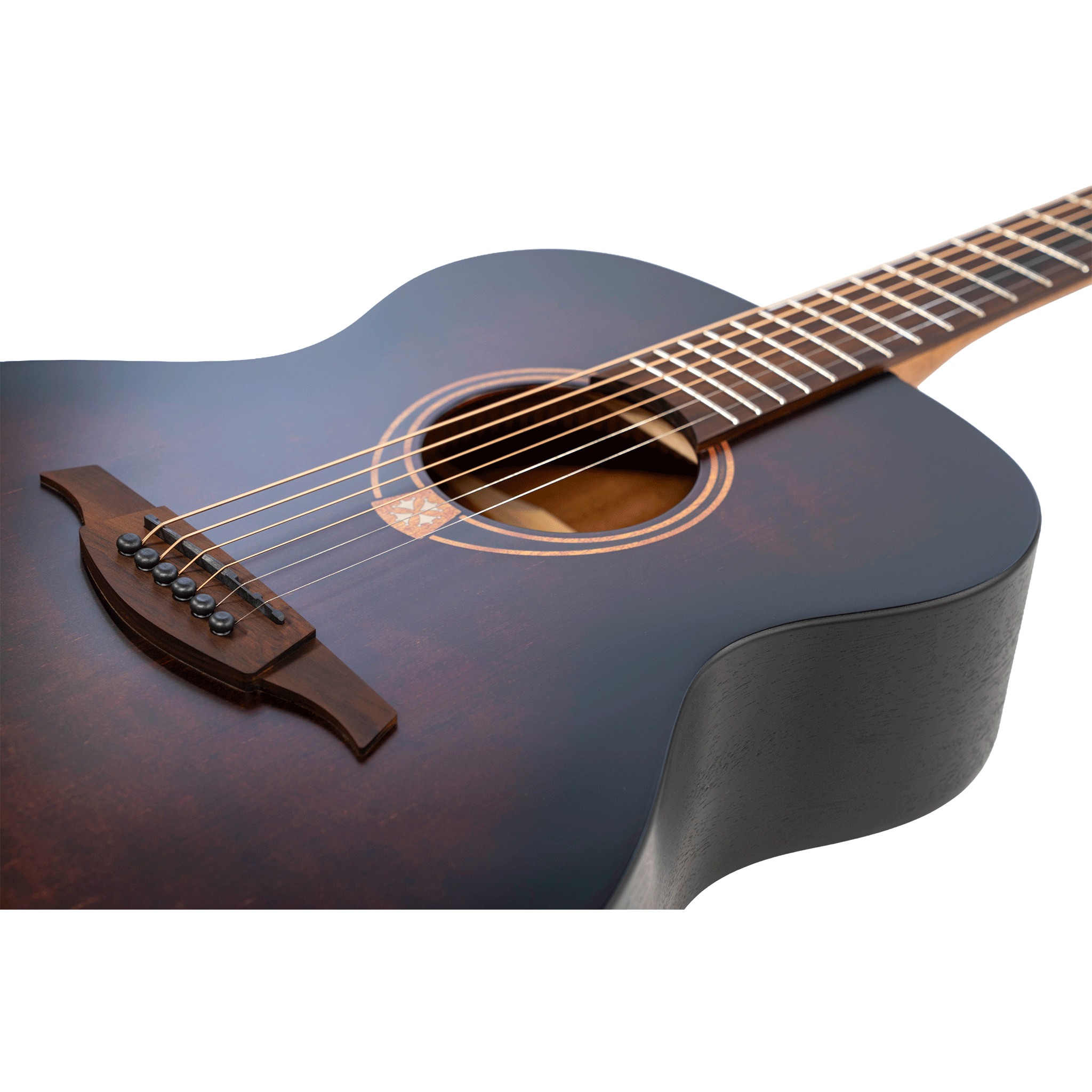 LAG Guitars アコースティックギター 【Tramontane T70A】 ブラック＆ブラウン・サテン