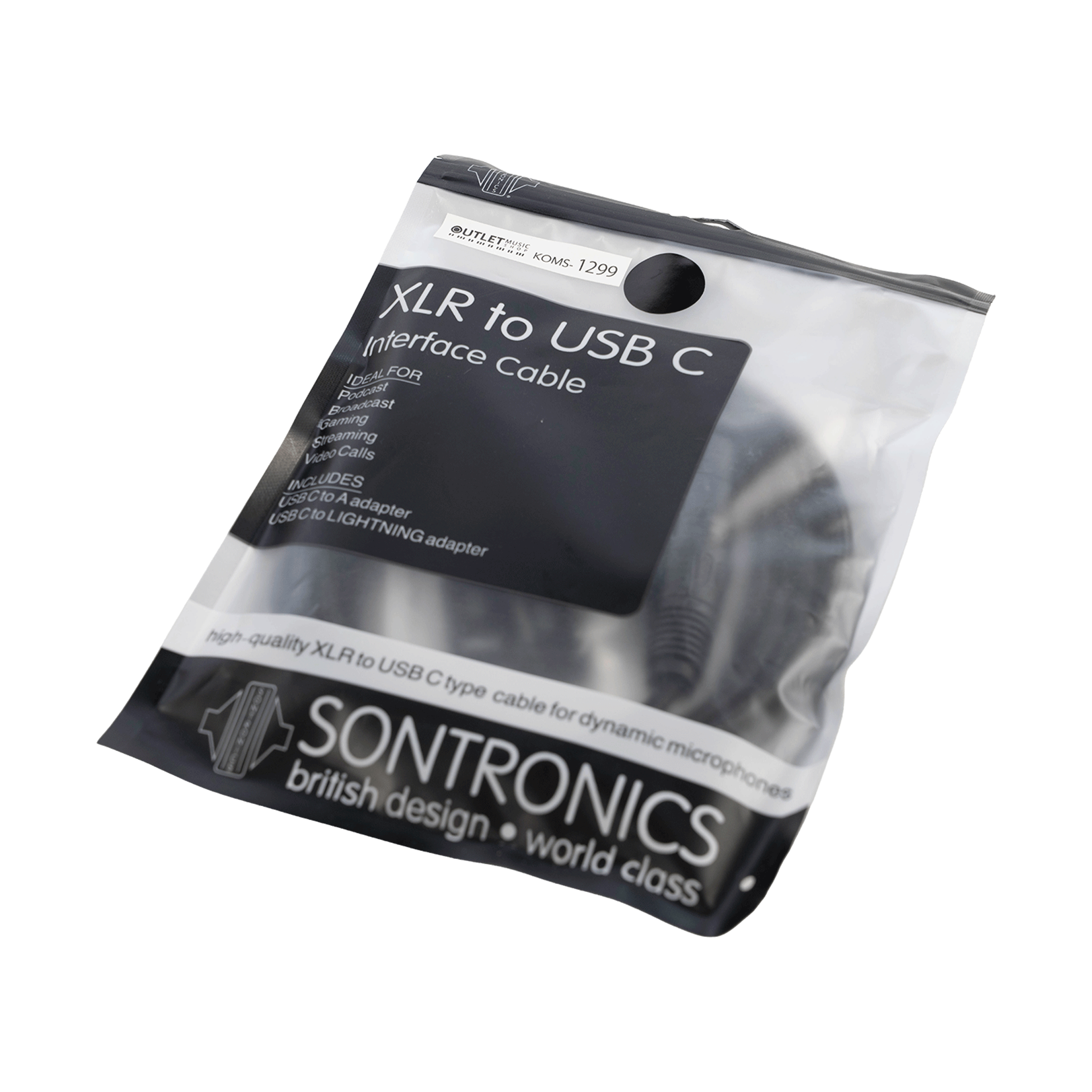 SONTRONICS  XLR to USB C ケーブル　【Sontronics XLR to USB-C Type Cable】